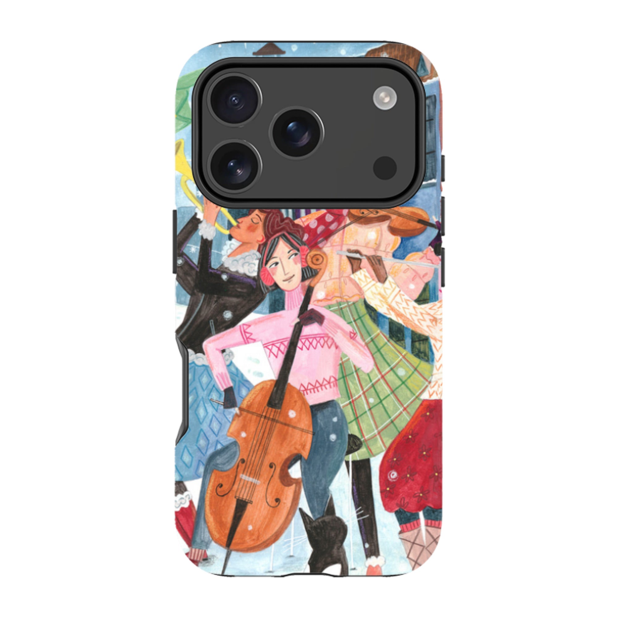 iPhone Tough Case - Musical Winter By Caroline Bonne Muller
