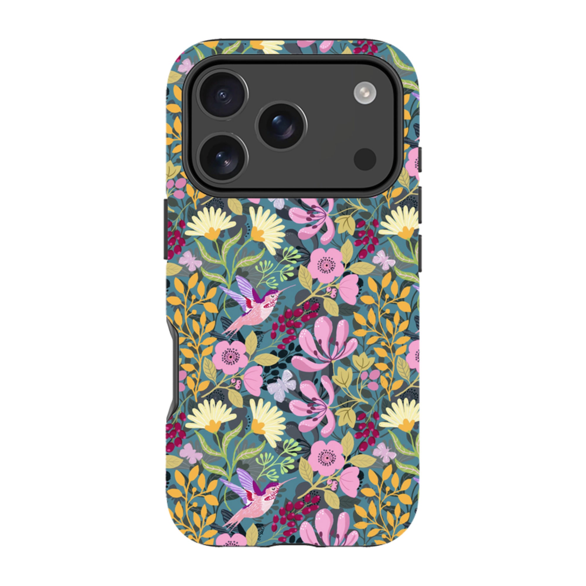 iPhone MagSafe Tough Case - Hummingbird Pattern By Bex Parkin