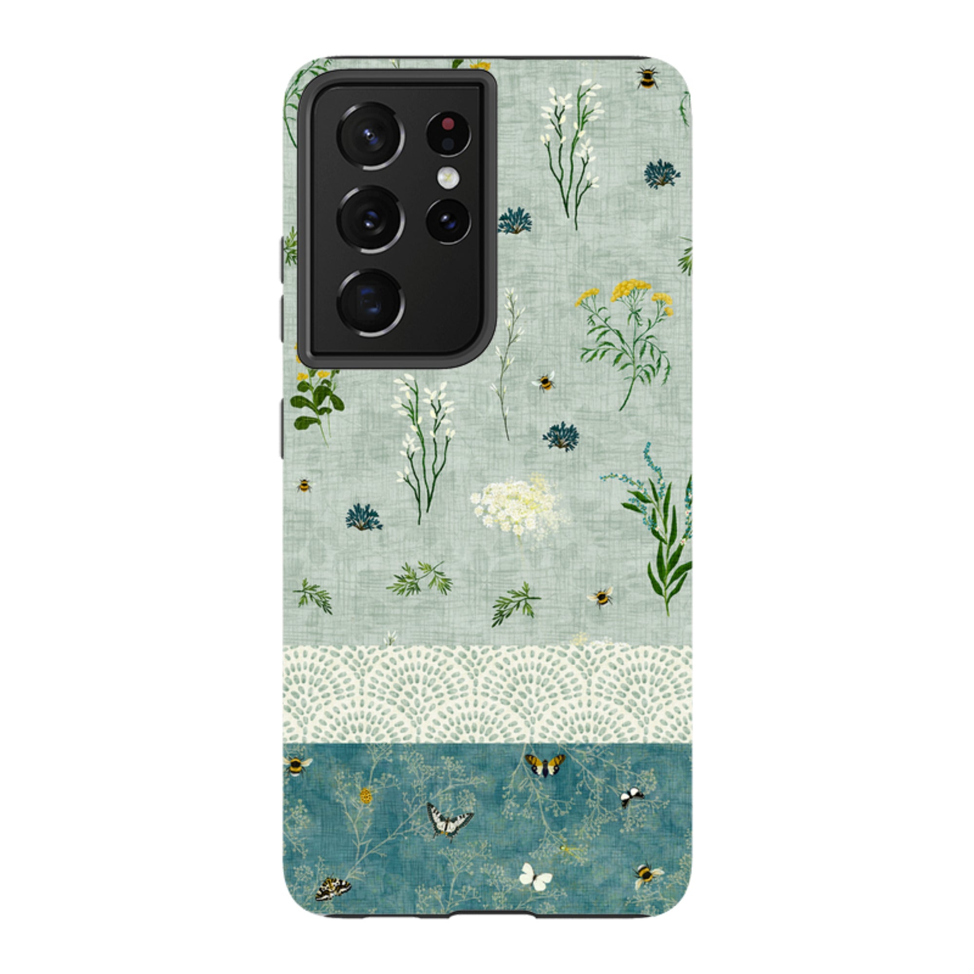 Samsung Tough  Case - Song Bird Florals and Bees 2 By Katherine Quinn