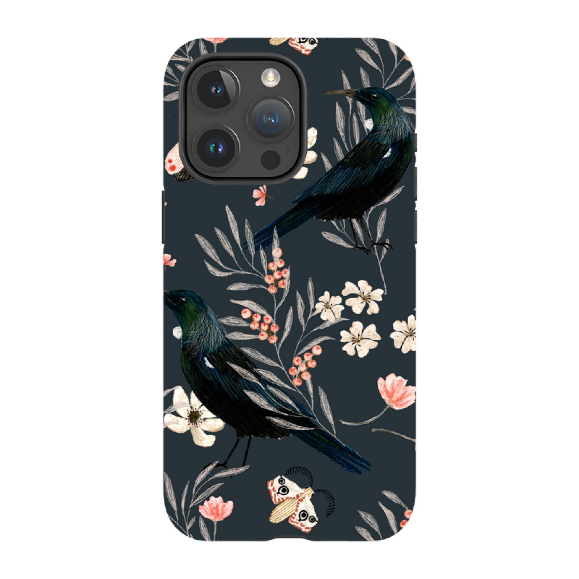 iPhone Tough Case - Moths And Tuis By Katherine Quinn