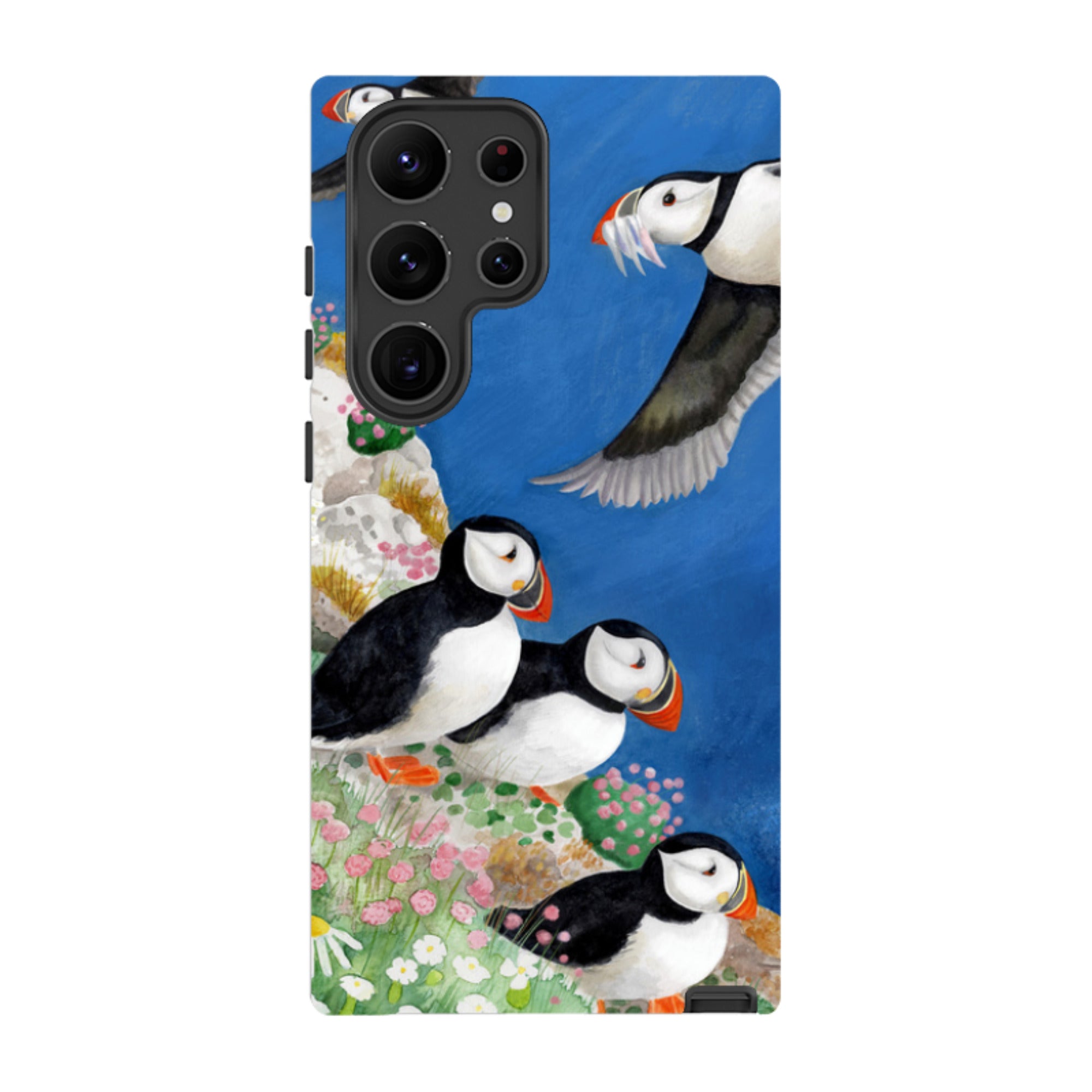 Samsung Tough Case - Puffins By Bex Parkin