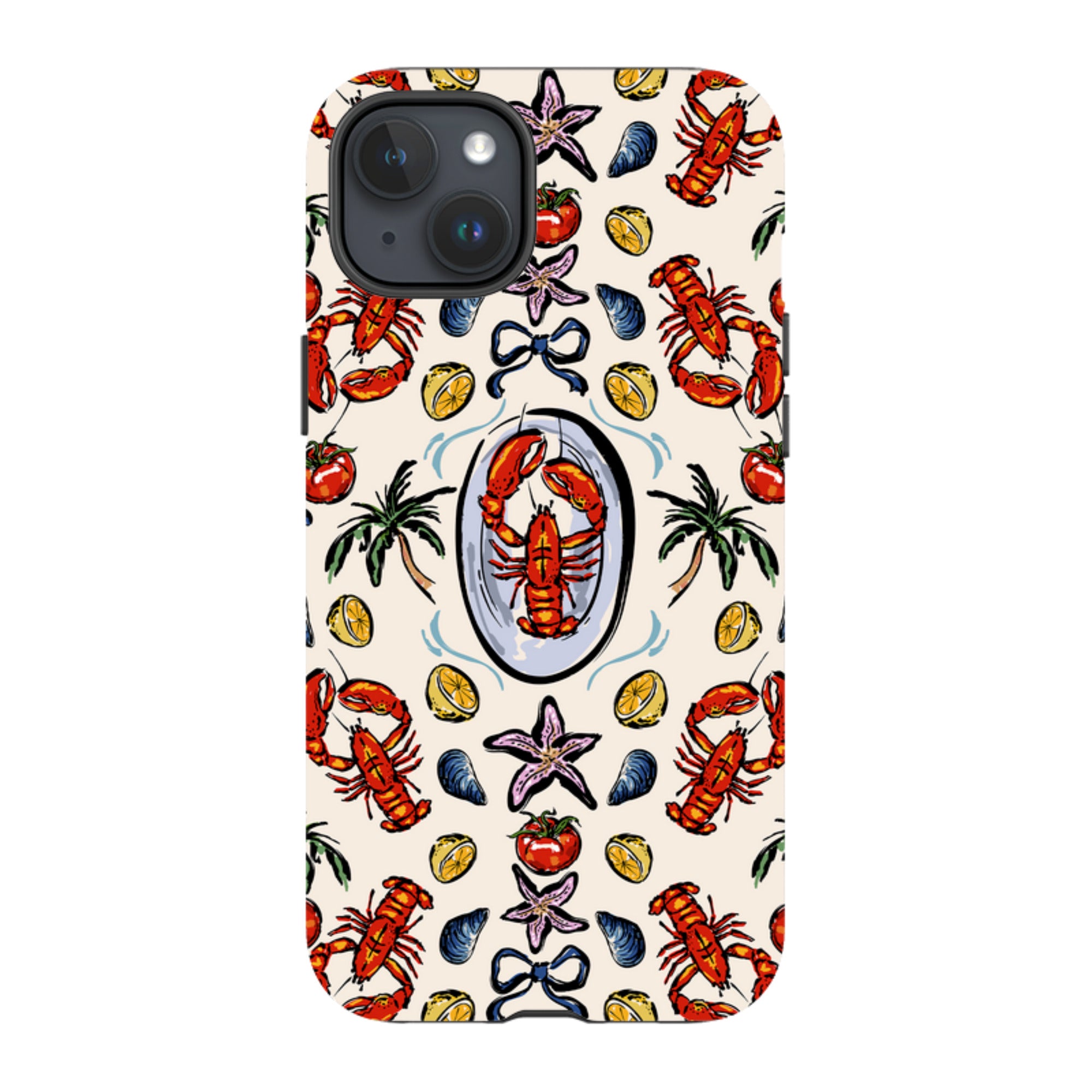 iPhone MagSafe Tough Case - Seafood and Palm Trees
