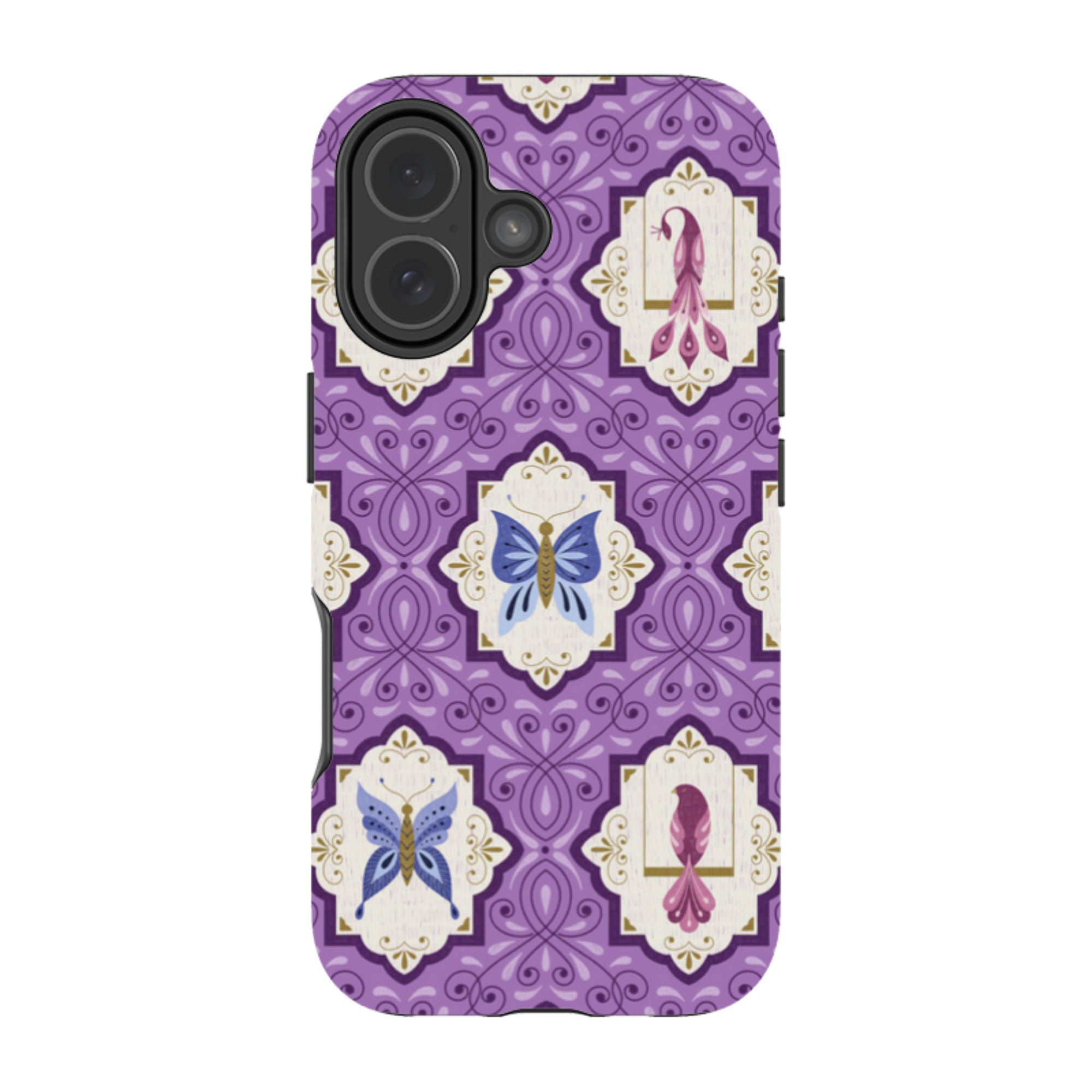 iPhone Tough Case - Wingframes Med Purple By Jenny Zemanek