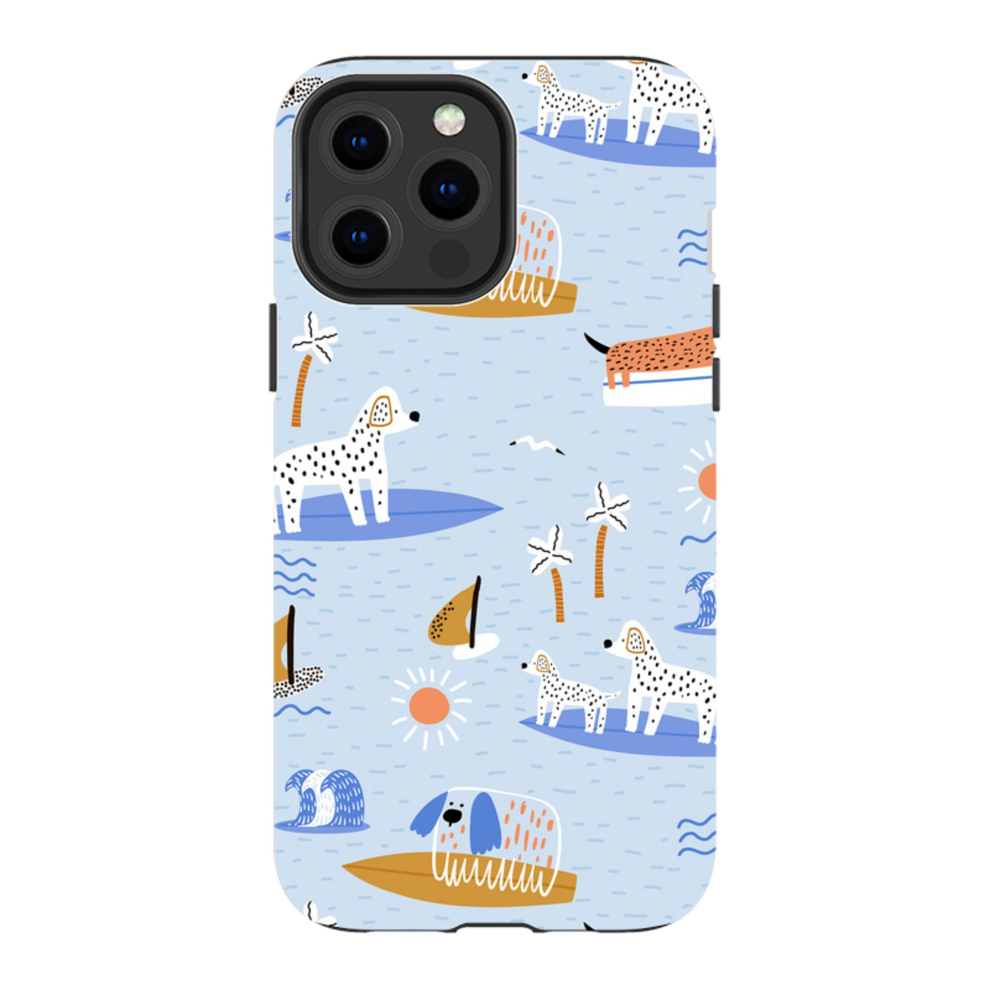 iPhone Tough Case - Surfing Dogs