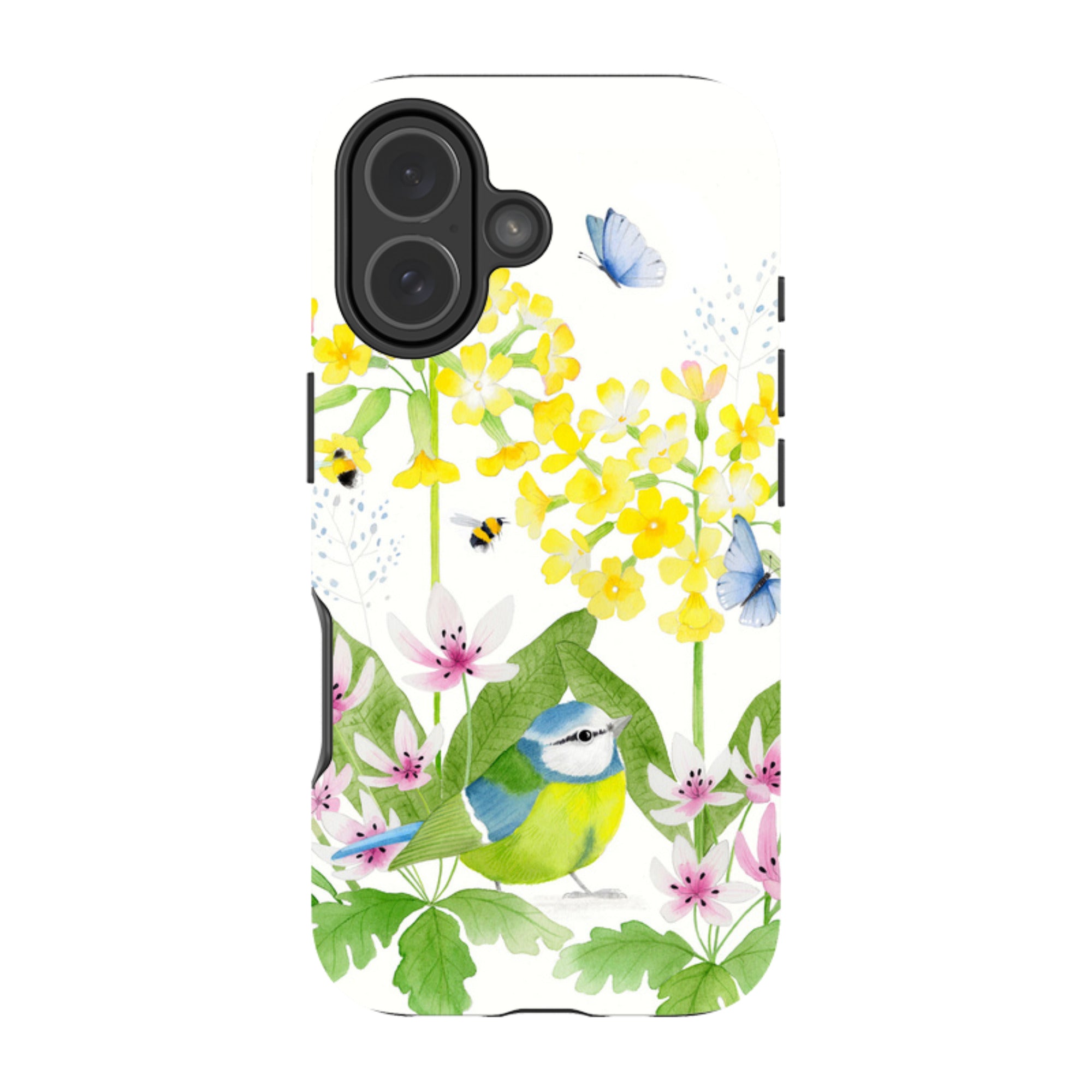 iPhone Tough Case - Blue Tit Garden By Bex Parkin