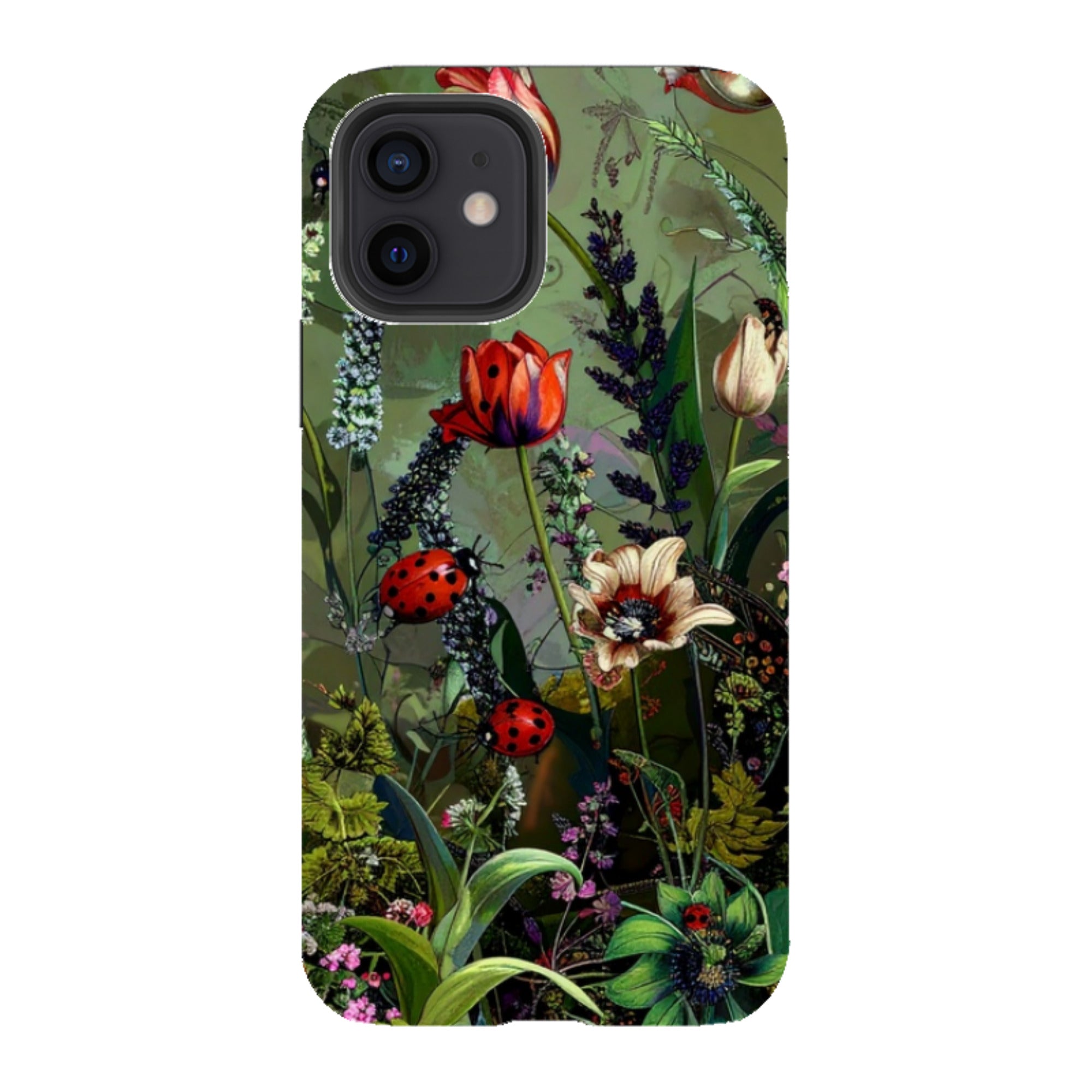 iPhone Tough Case - Green Vyne Ladybirds