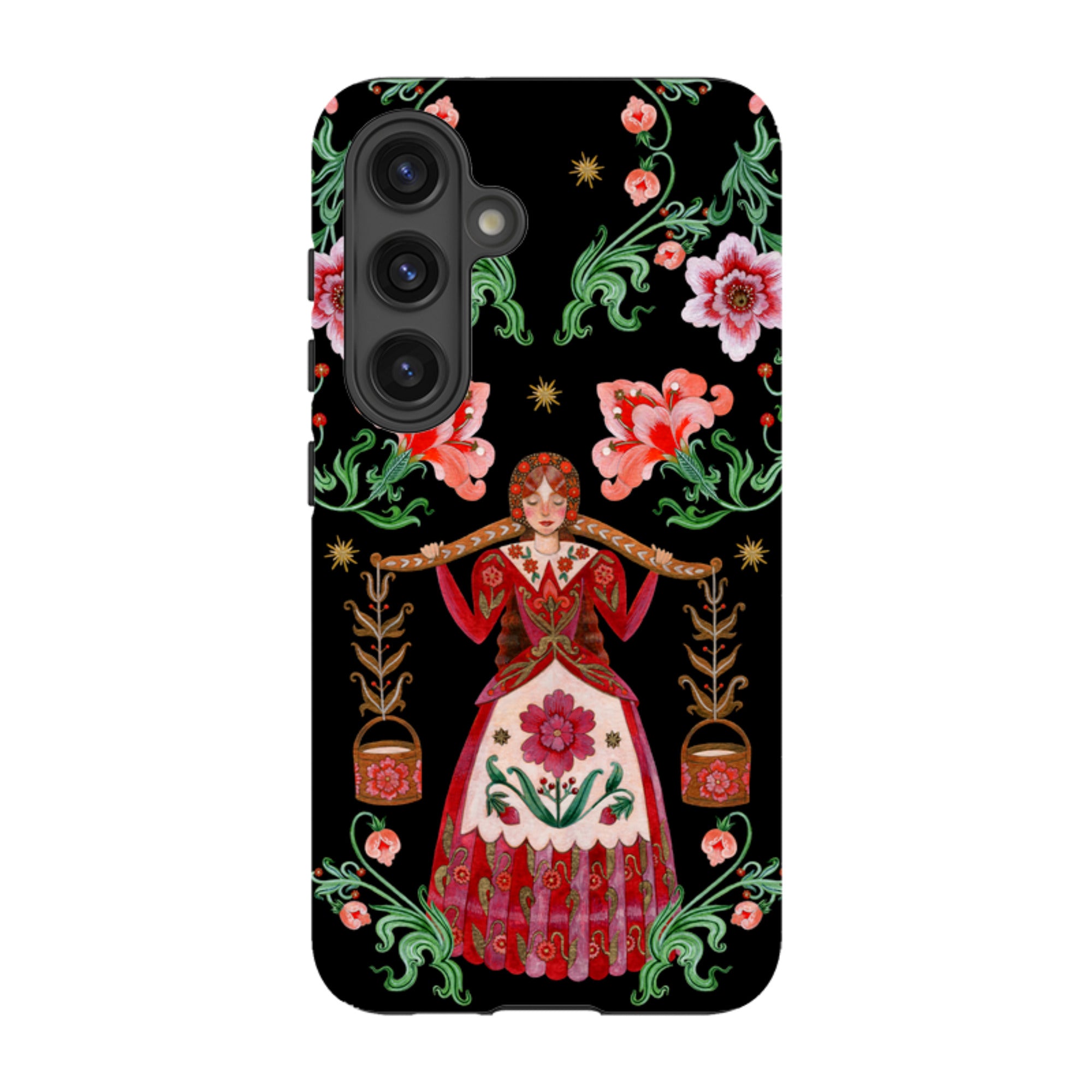 Samsung Tough  Case - Eight Maids A Milking By Maria Matos