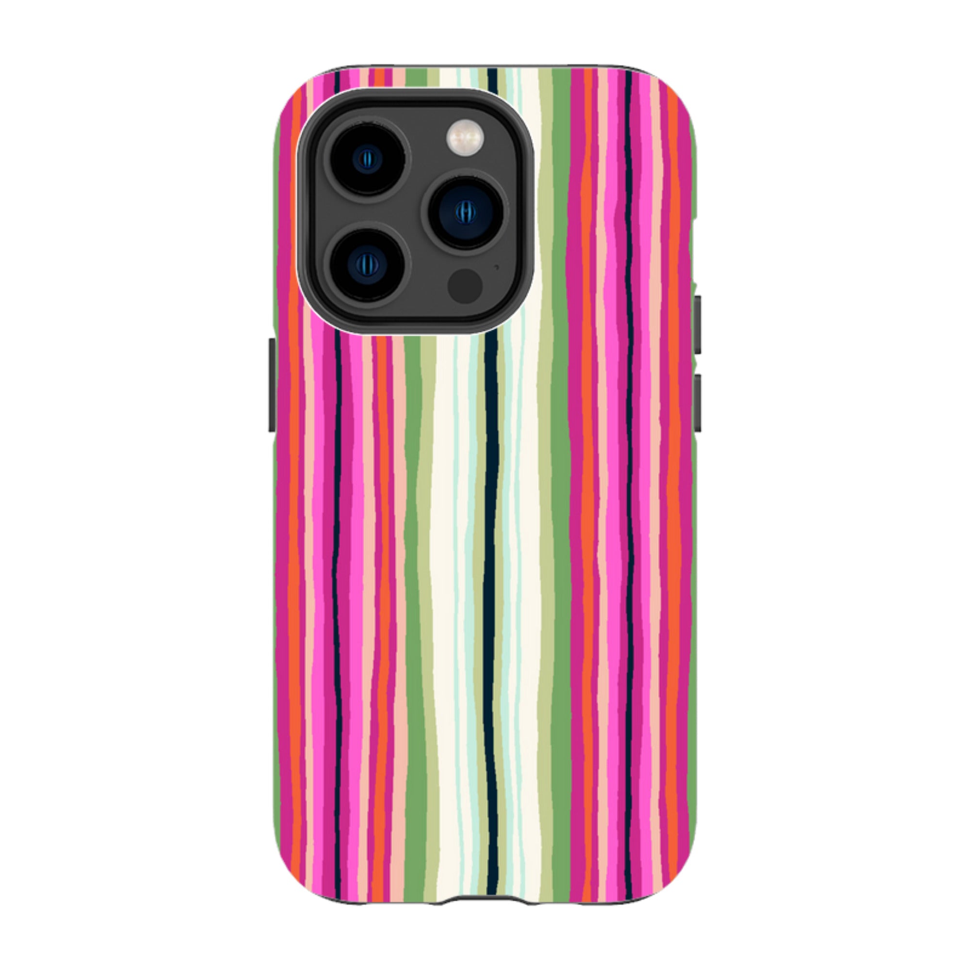 iPhone Tough Case - Atelier Stripe Windflower By Sarah Campbell