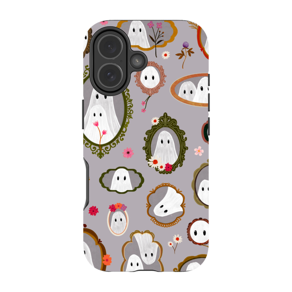 iPhone Tough Case - Framed Ghosts - Mauve By Katherine Quinn