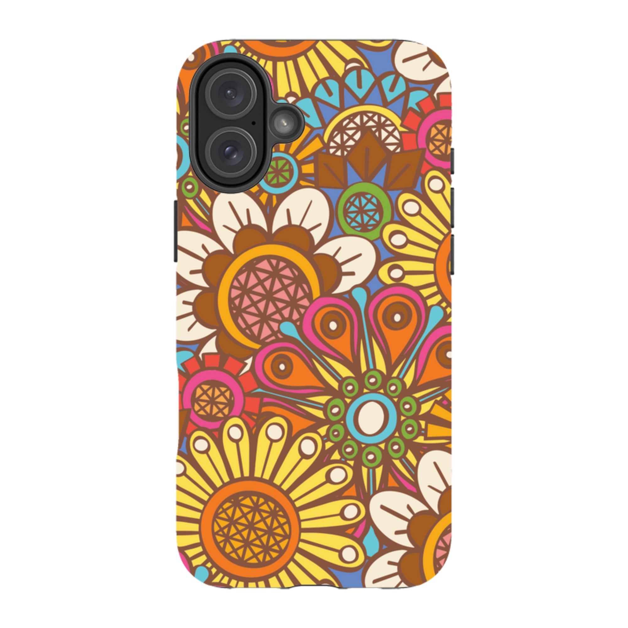 iPhone MagSafe Tough Case - Retro Posy Brights By Amelia Bowman