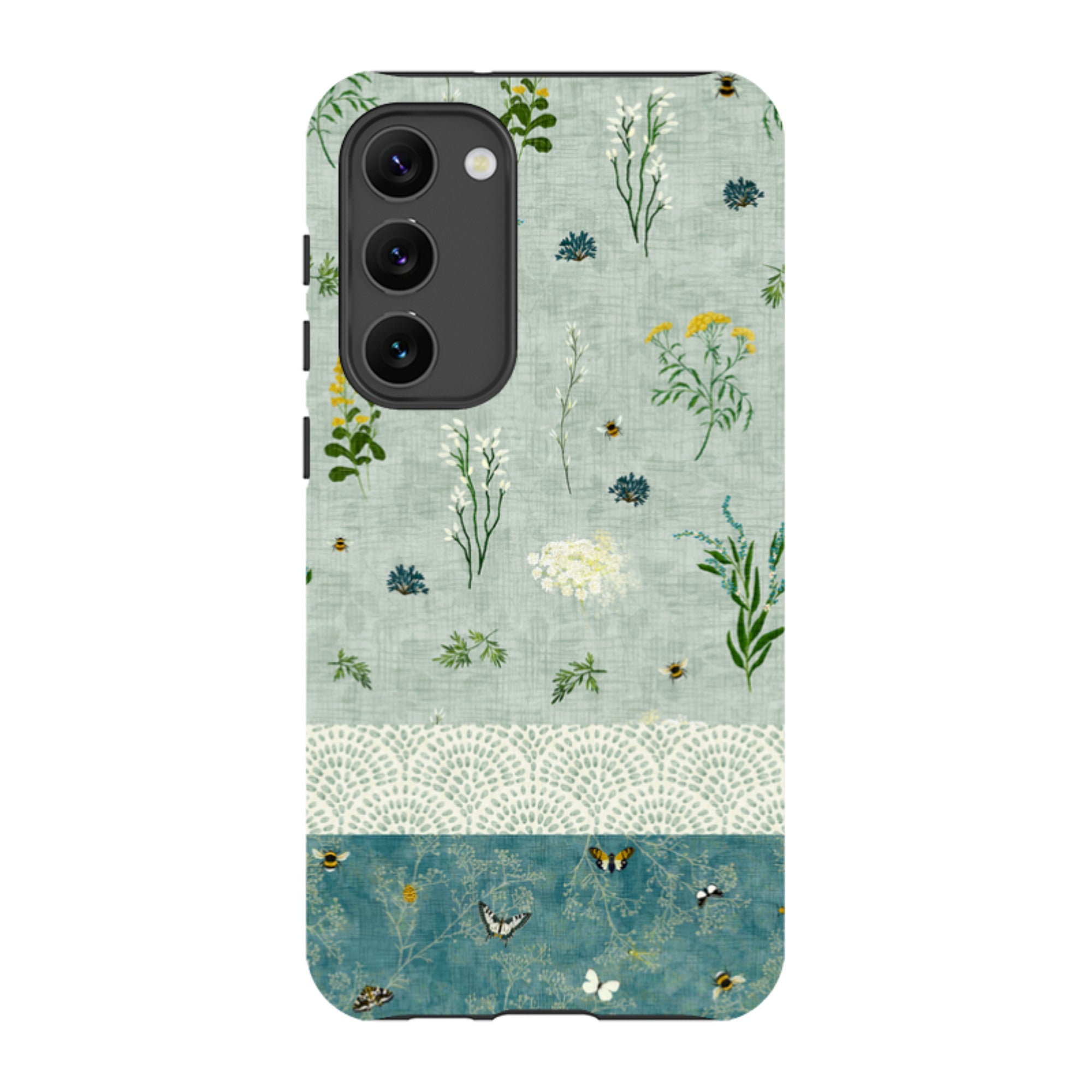 Samsung Tough  Case - Song Bird Florals and Bees 2 By Katherine Quinn