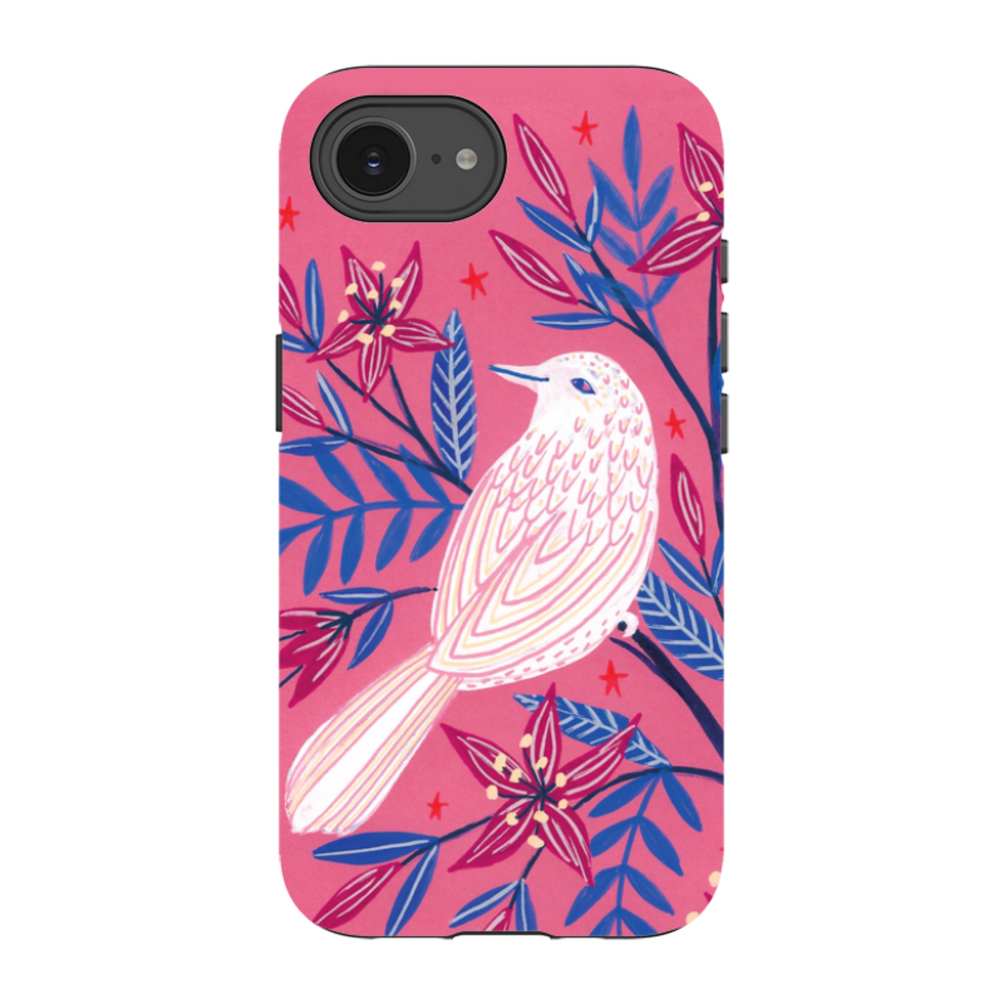 iPhone Tough Case - Pink Bird By Lee Foster Wilson