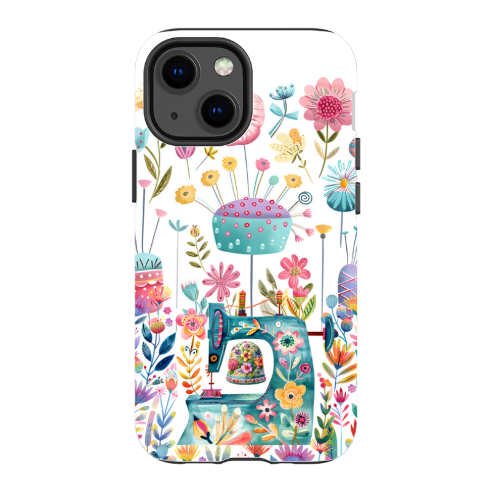 iPhone Case - Floral Sewing Machine