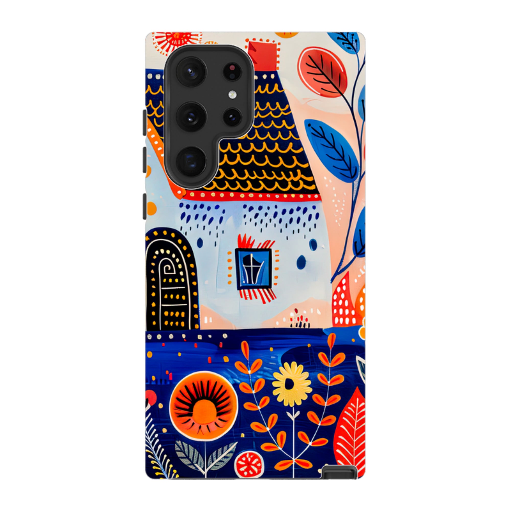 Samsung Tough Case - Folk Art House VIII
