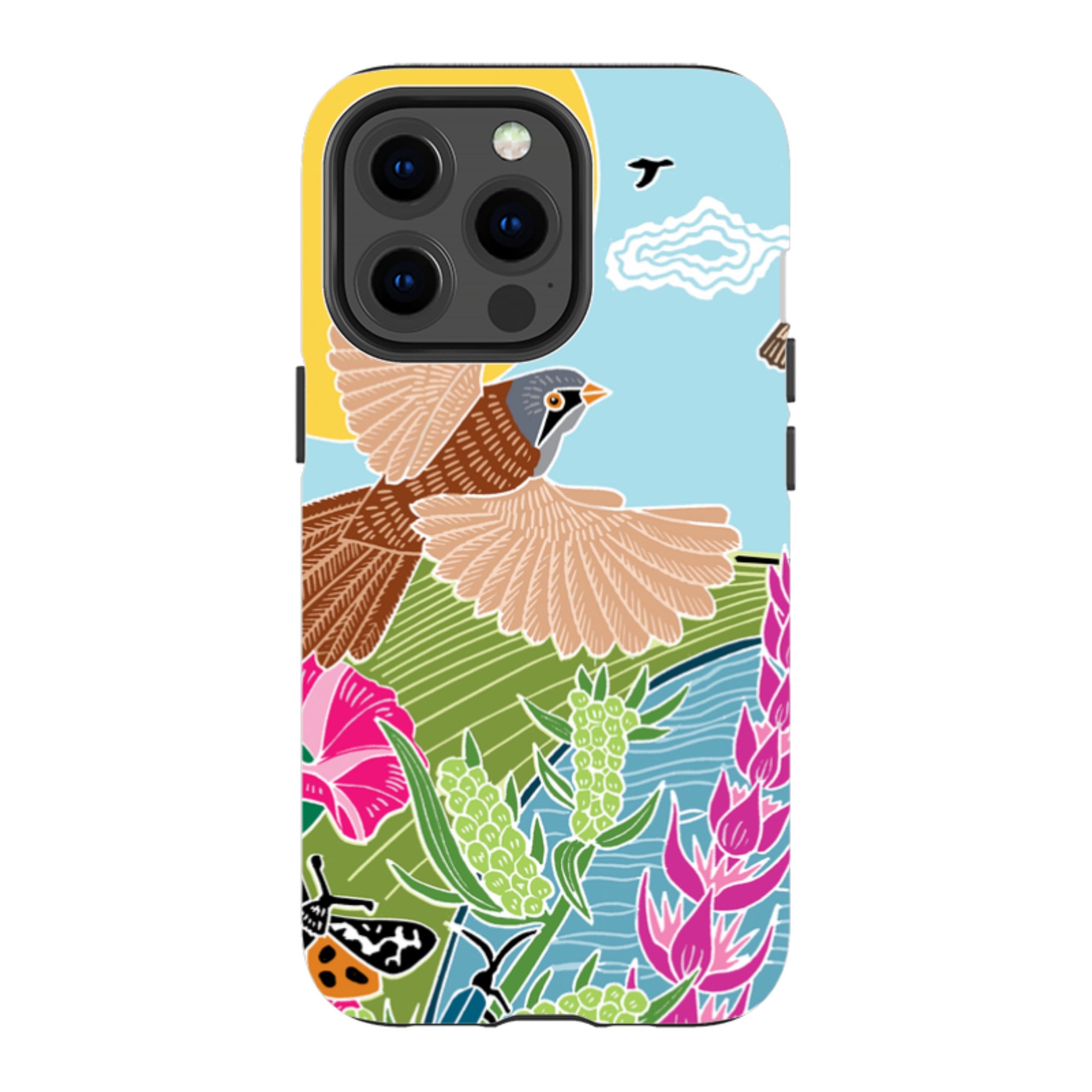 iPhone Tough Case - Bearded Tits By Kate Heiss