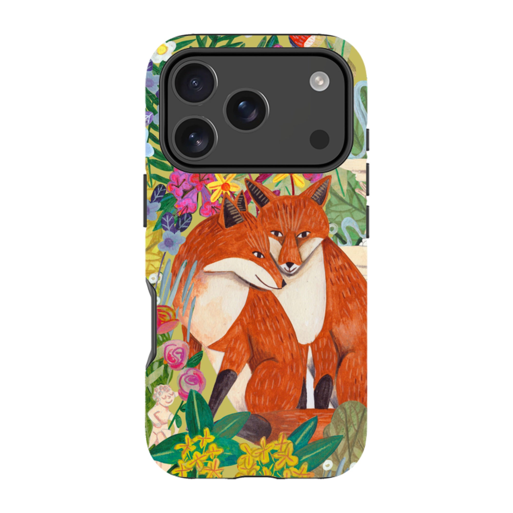 iPhone Tough Case - Foxes By Caroline Bonne Muller