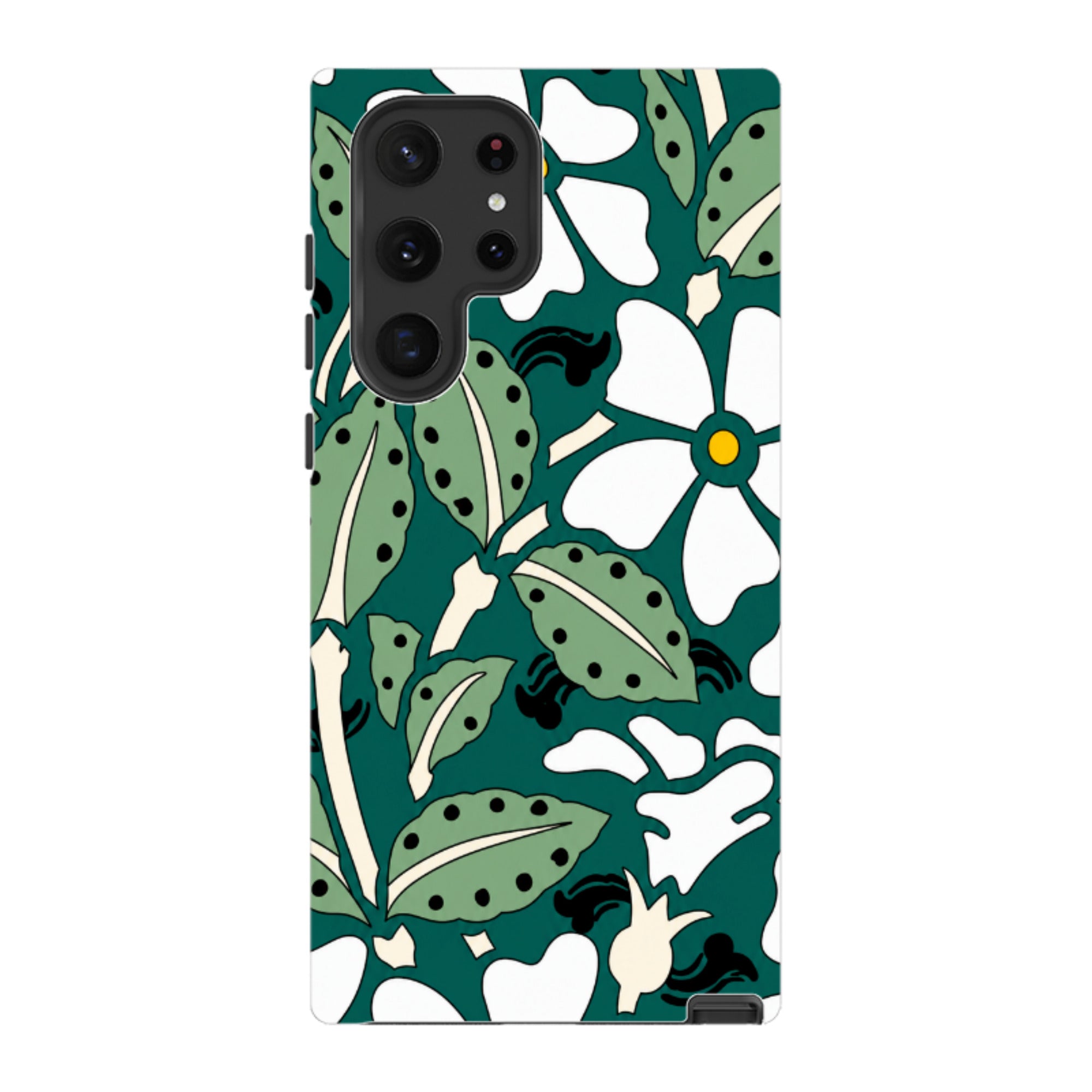 Samsung Tough Case - Vintage Woodblock Print