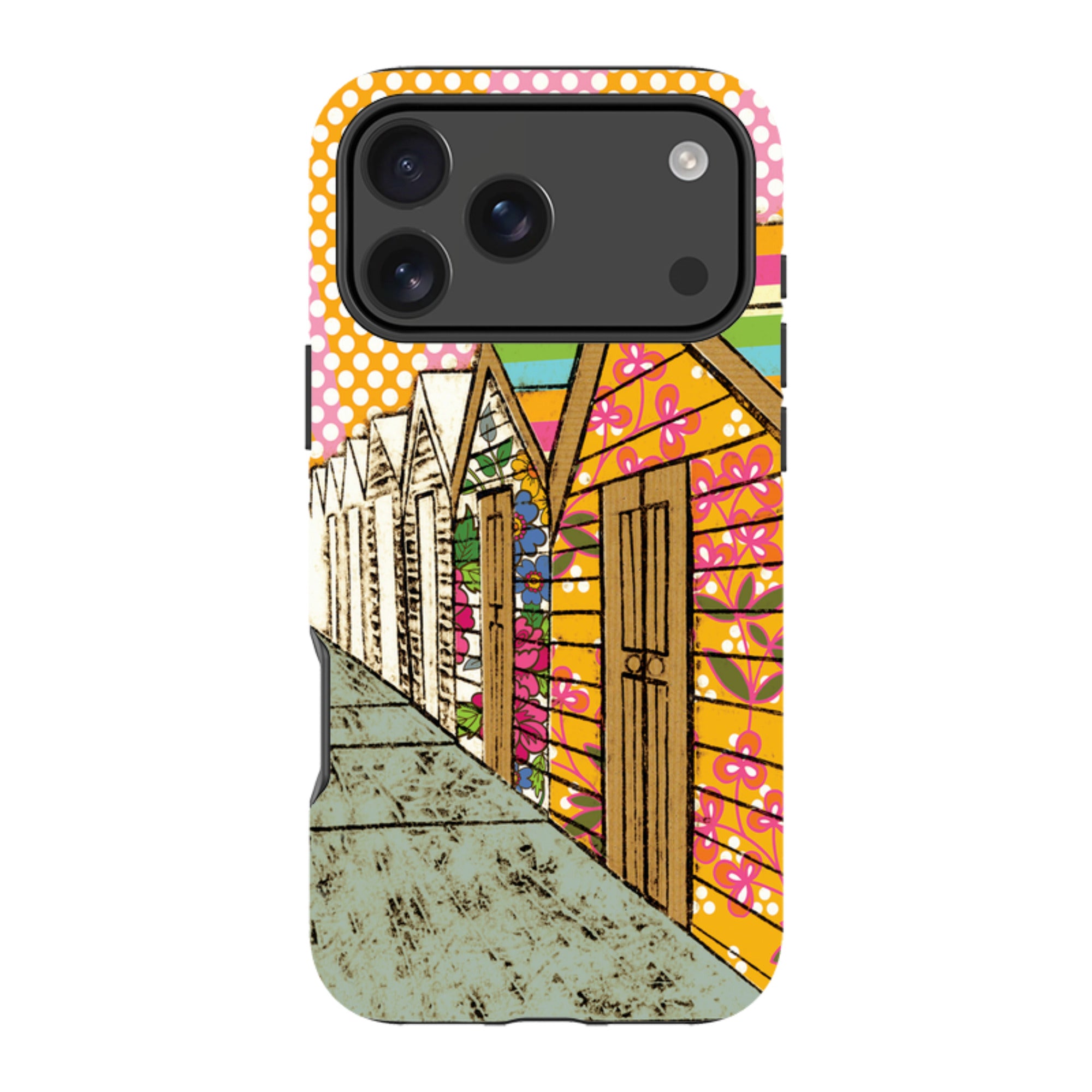 iPhone Tough Case - Beach Huts By Amelia Bowman