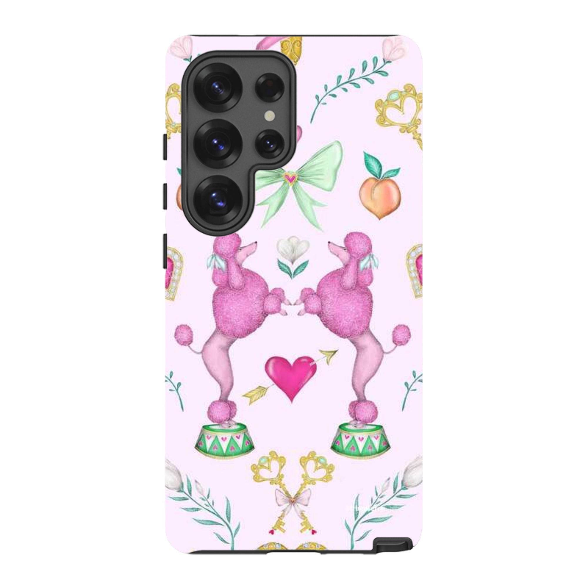 Samsung Tough Case - Pink Poodle Parlour Sugar By Catherine Rowe