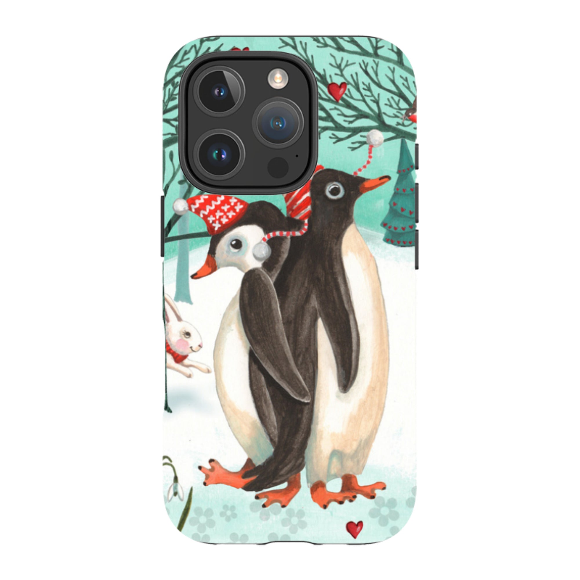 iPhone Tough Case - Winter Together By Caroline Bonne Muller
