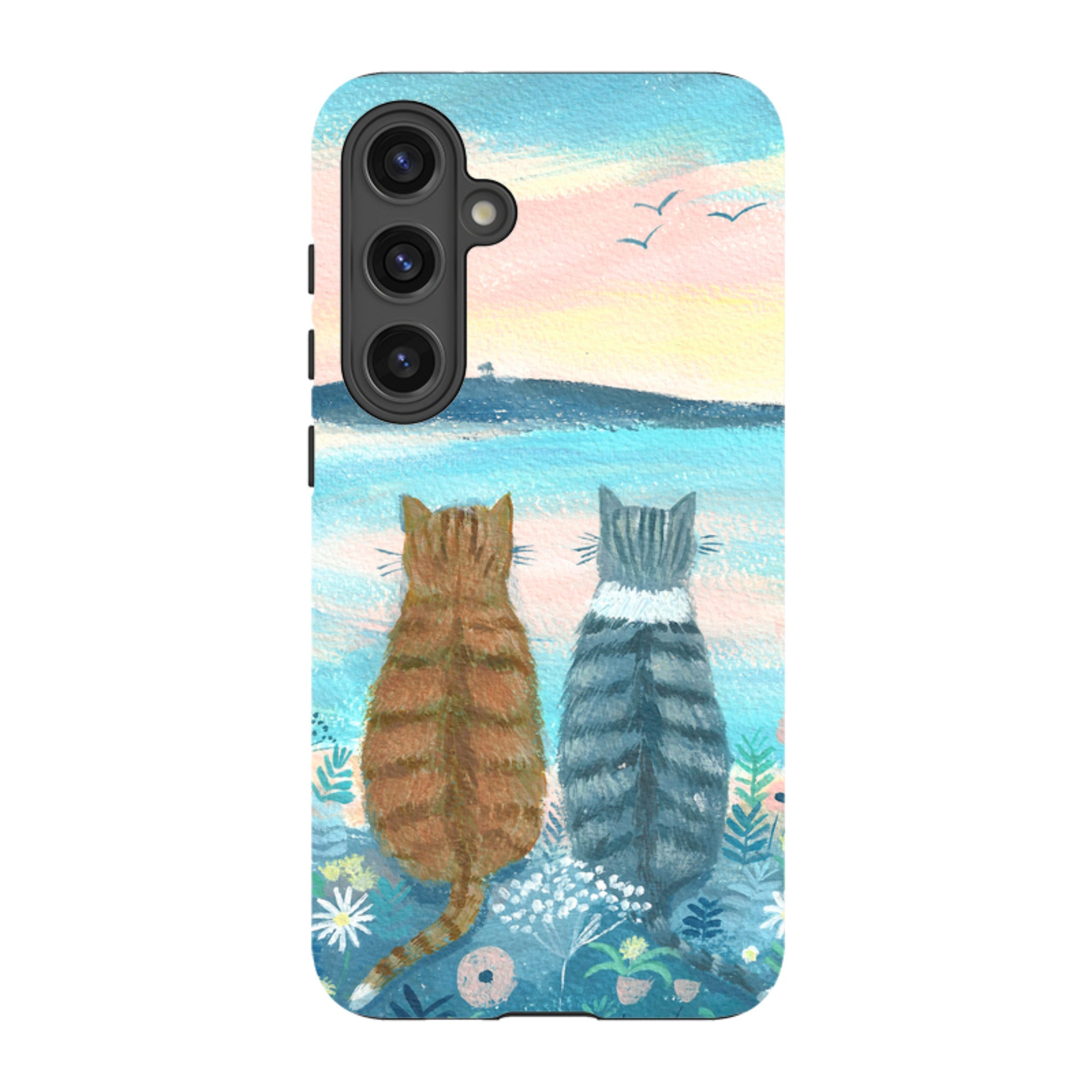 Samsung Tough Case - Sunset Cats 2 By Mary Stubberfield