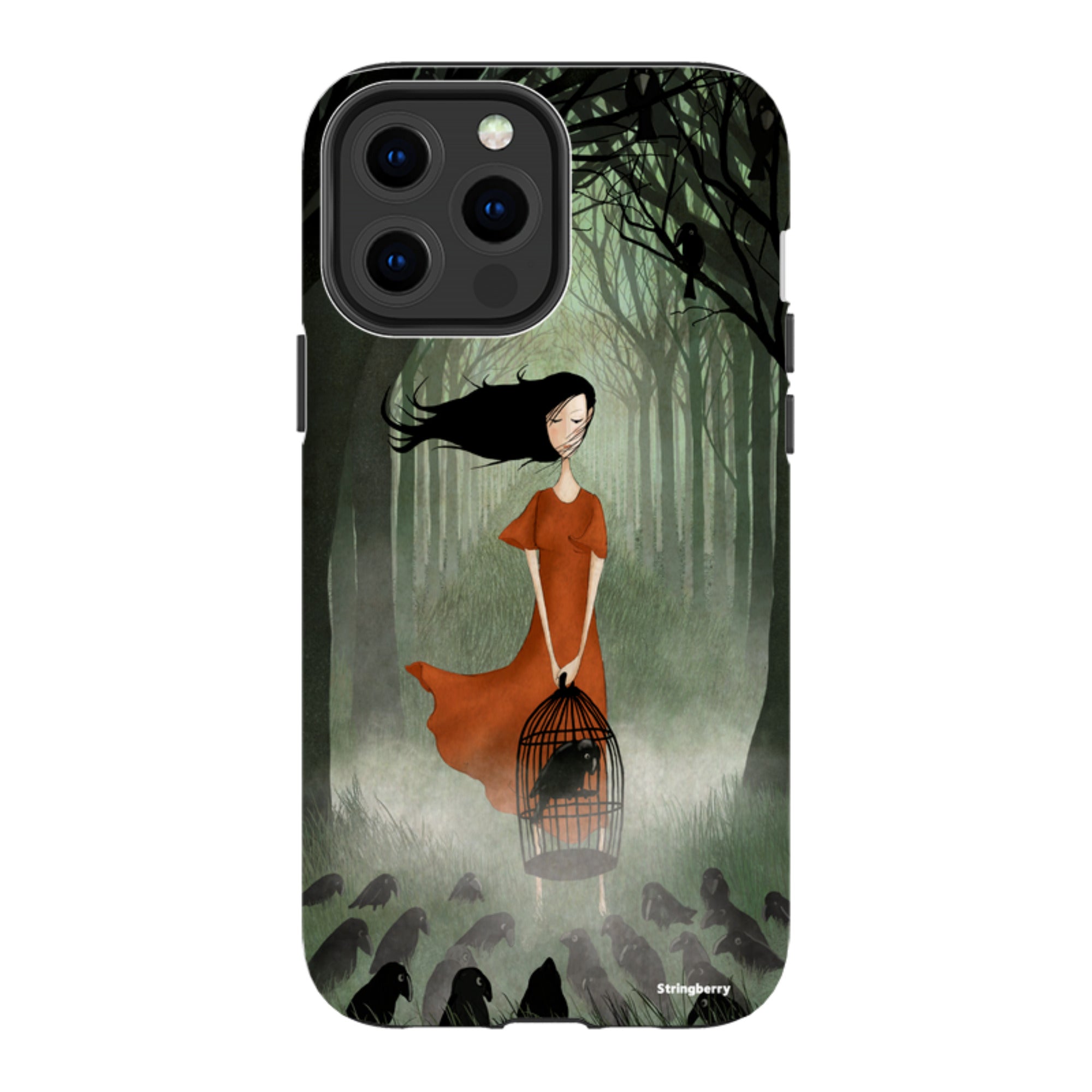 iPhone Tough Case - The Raven Girl By Maja Lindberg