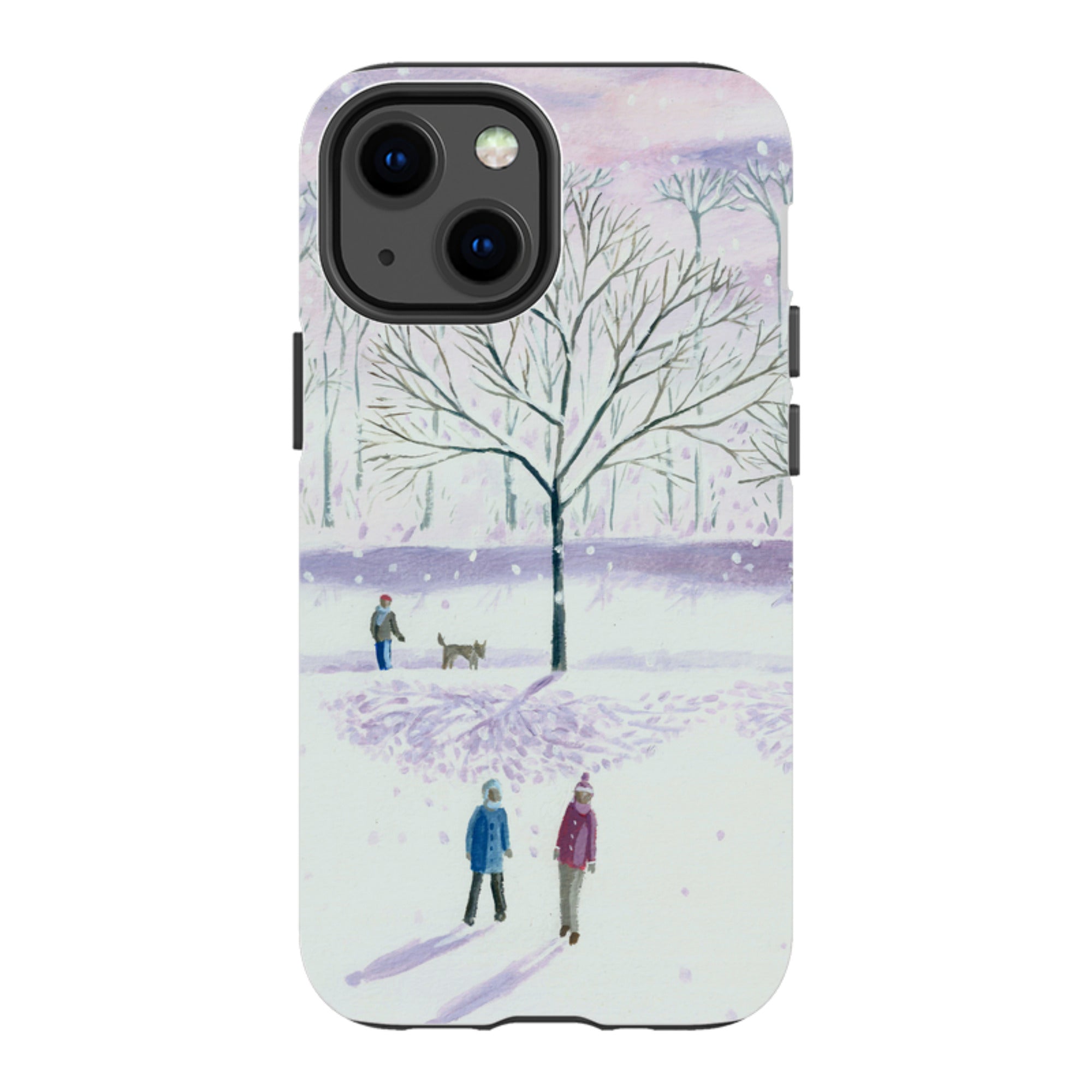 iPhone Tough Case - Xmas Park By Mary Stubberfield