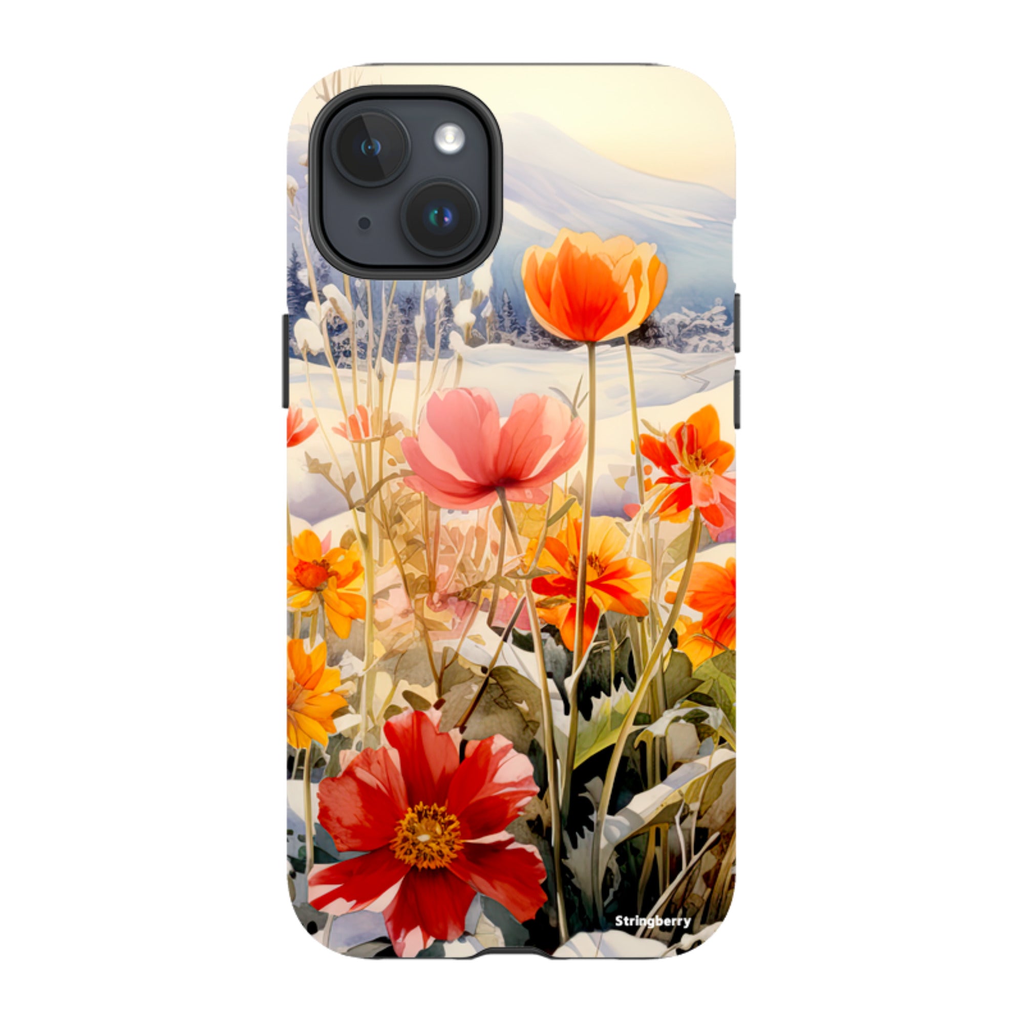 iPhone Tough Case - Winter Wild Flowers II