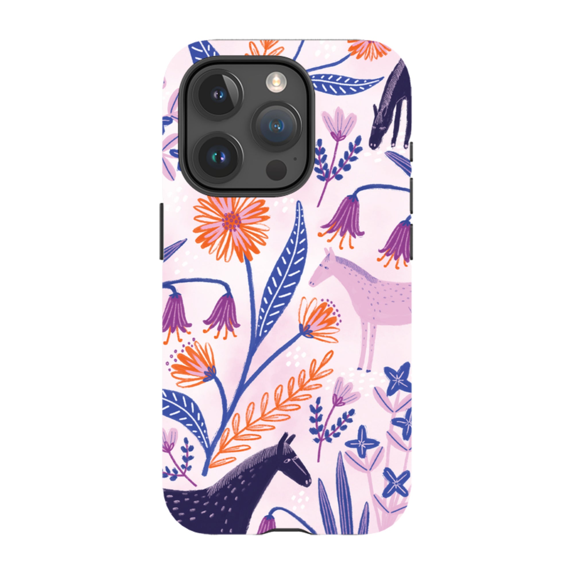 iPhone Tough Case - Wild Ponies By Lee Foster Wilson