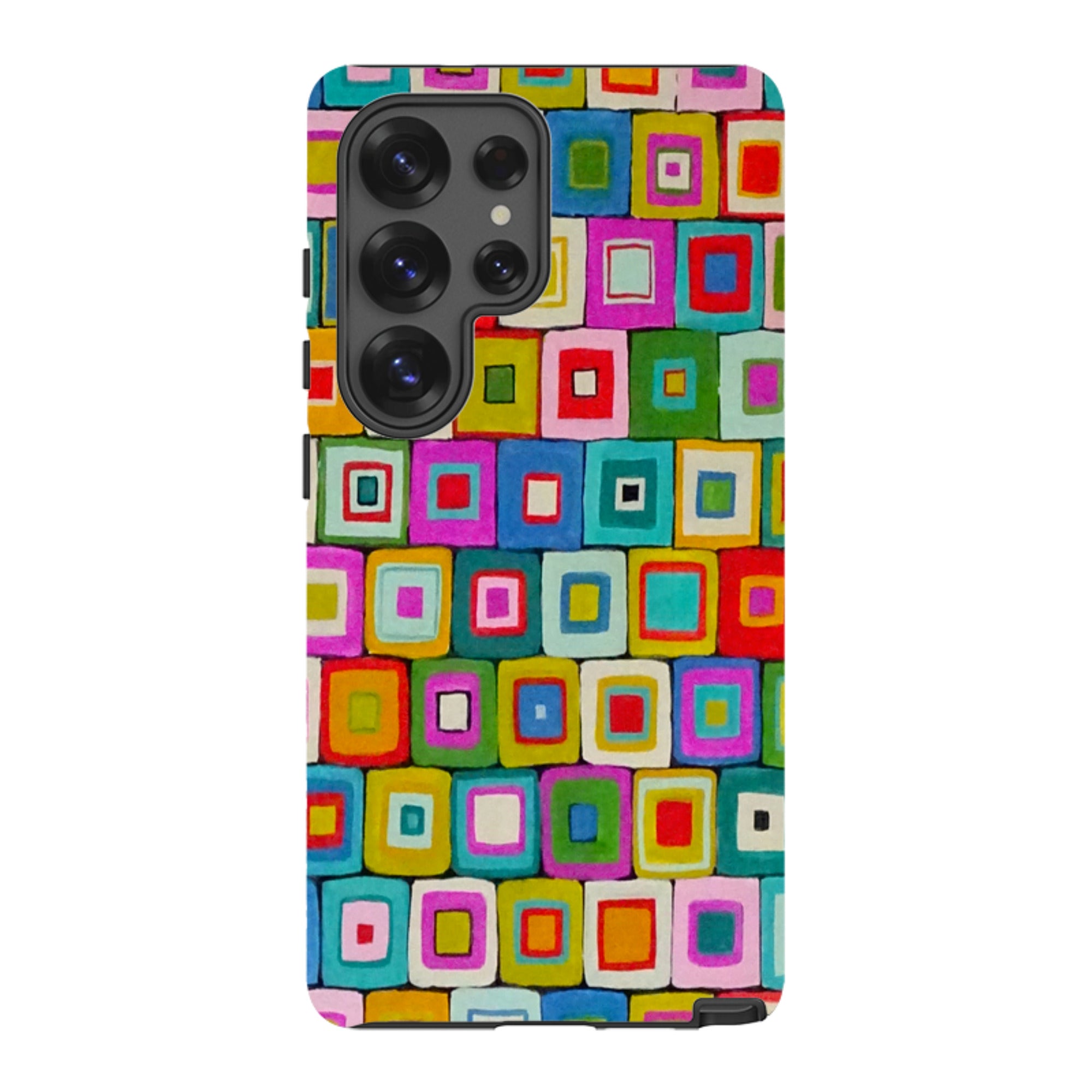 Samsung Tough Case - Atelier Blanket Squares Bright By Sarah Campbell