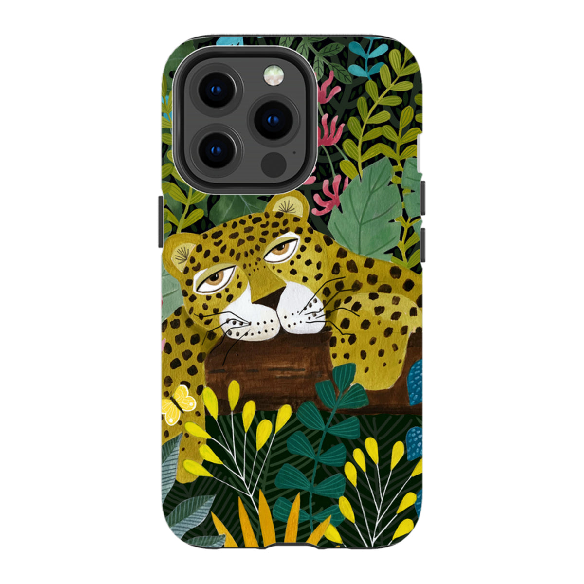 iPhone Tough Case - Sleepy Leopard By Bex Parkin