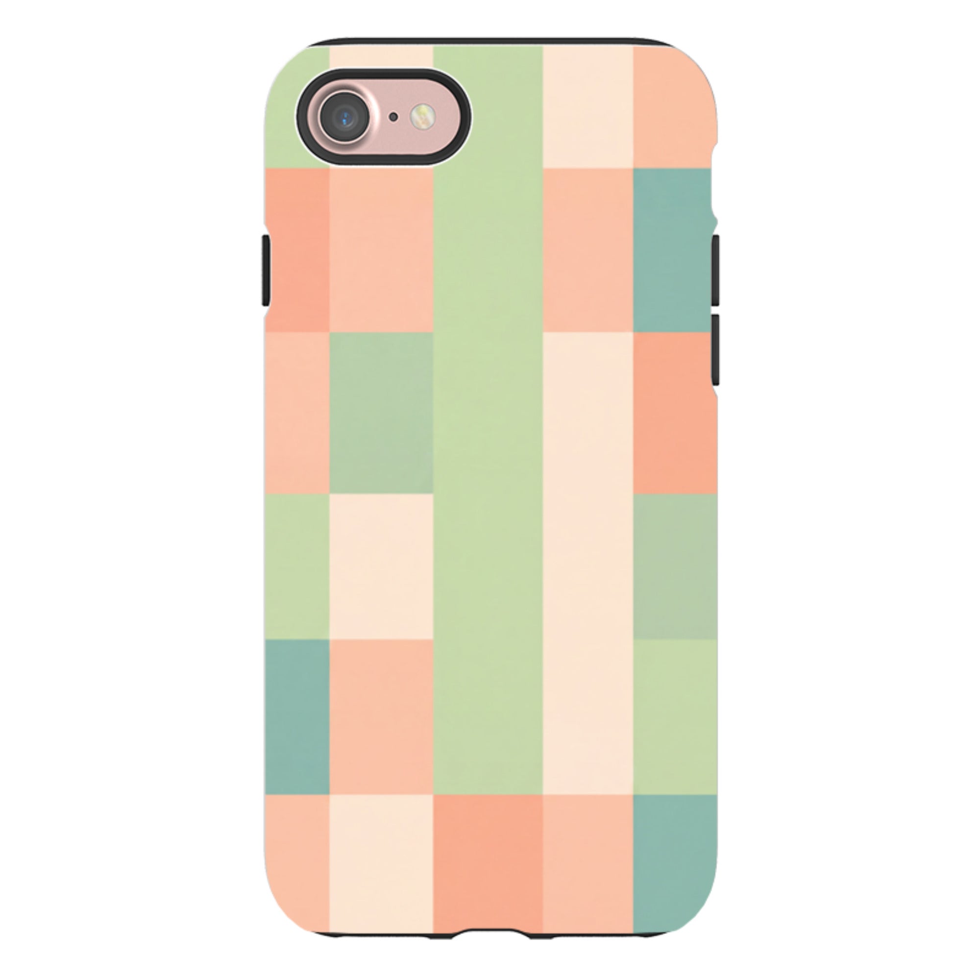 iPhone Tough Case - Pastel Gingham