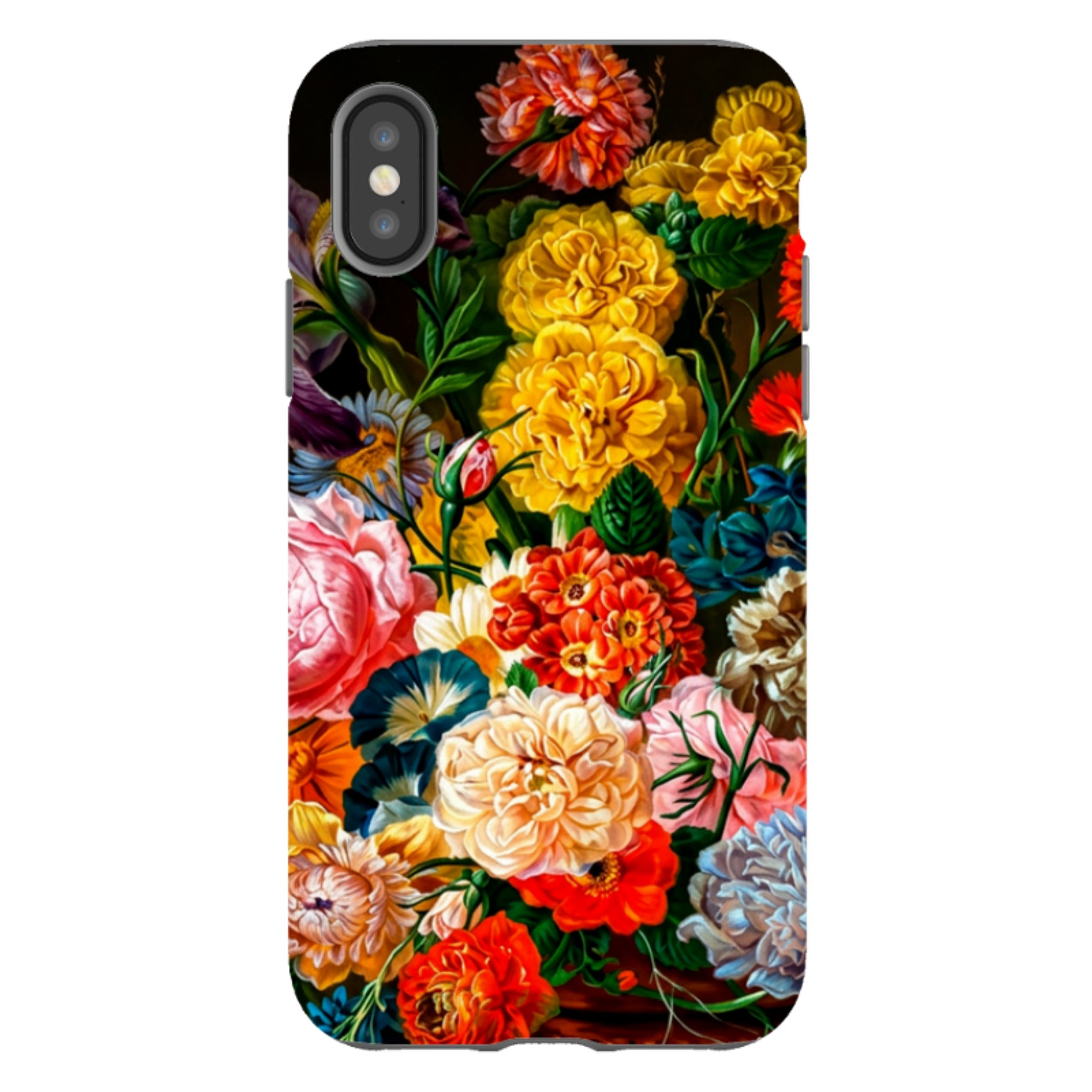 iPhone Tough Case - Vintage Peony & Iris