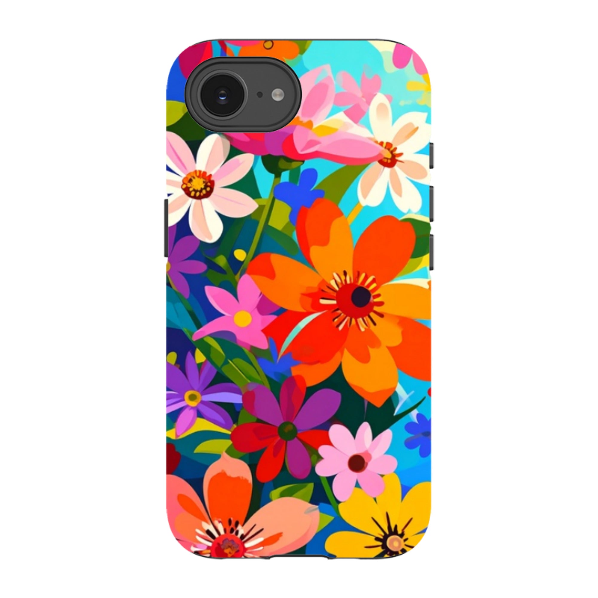 iPhone Tough Case - Rainbow Floral
