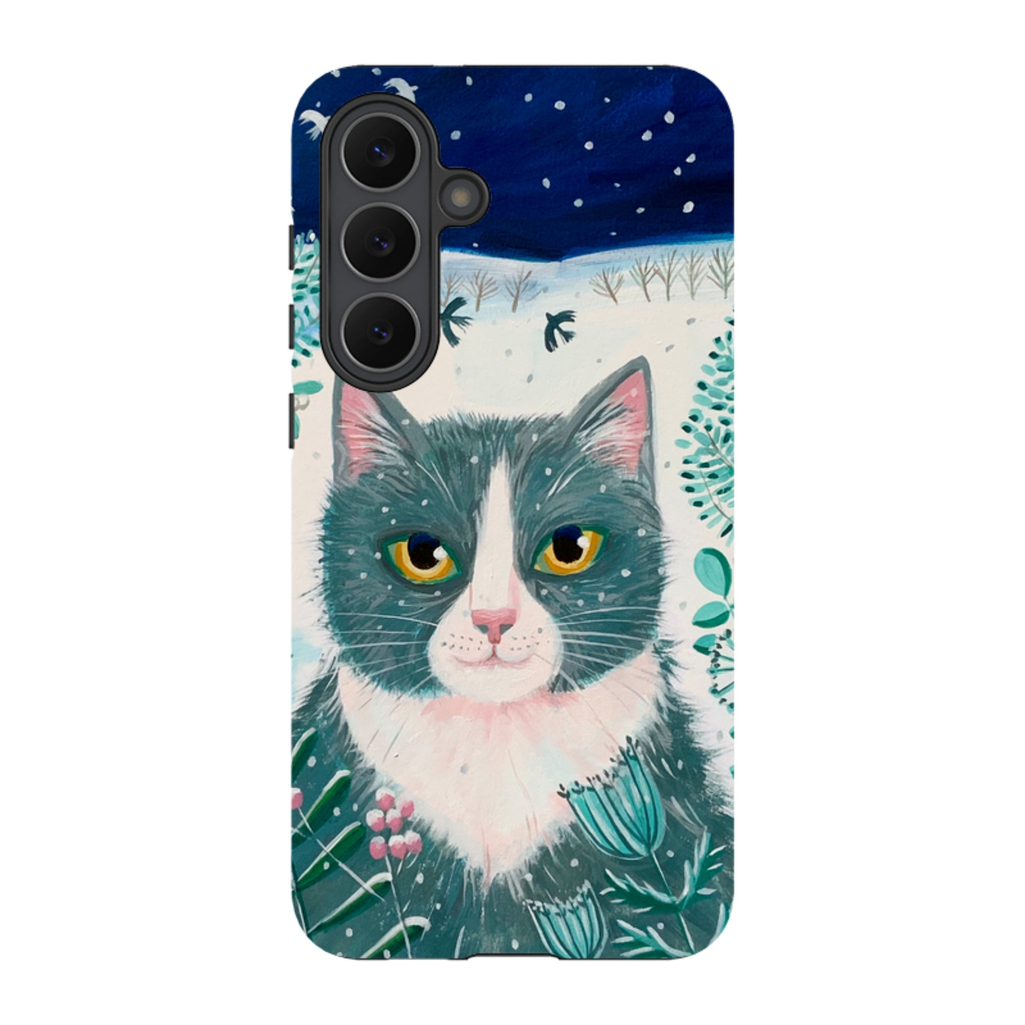 Samsung Tough Case - Xmas Cat By Mary Stubberfield