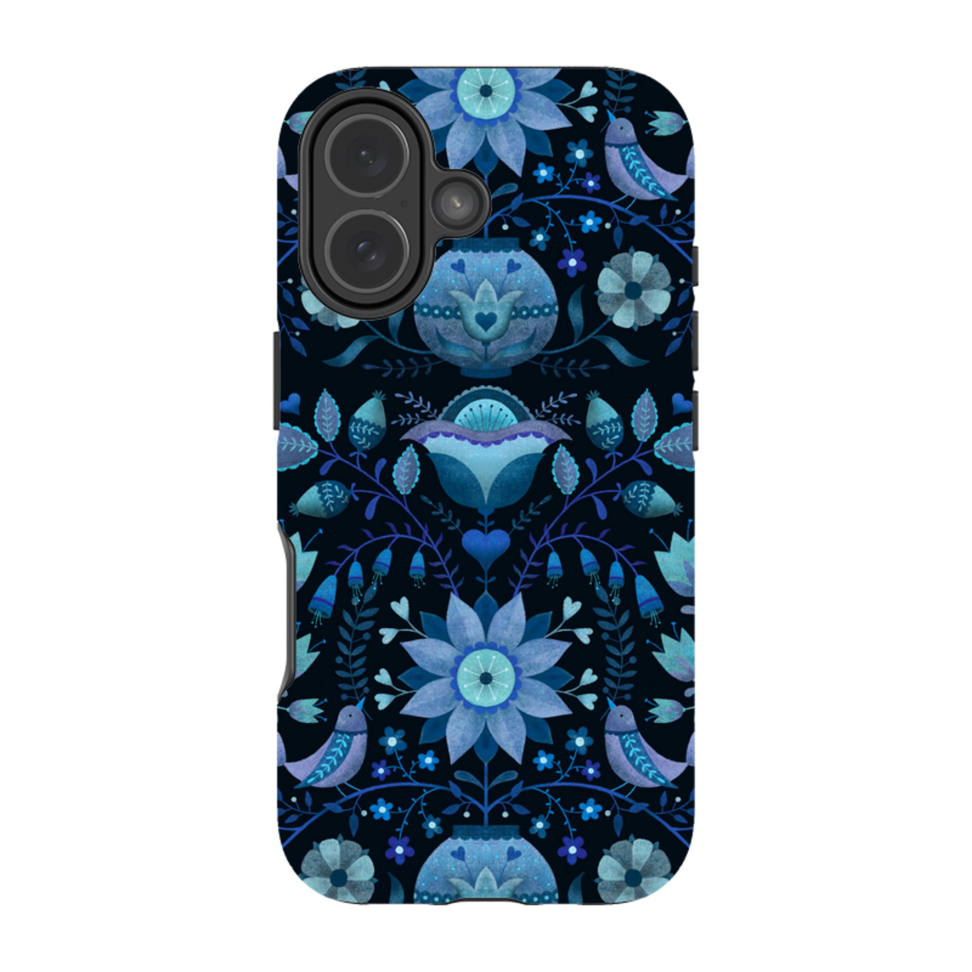 iPhone Tough Case - Blue Folk By Suzy Taylor