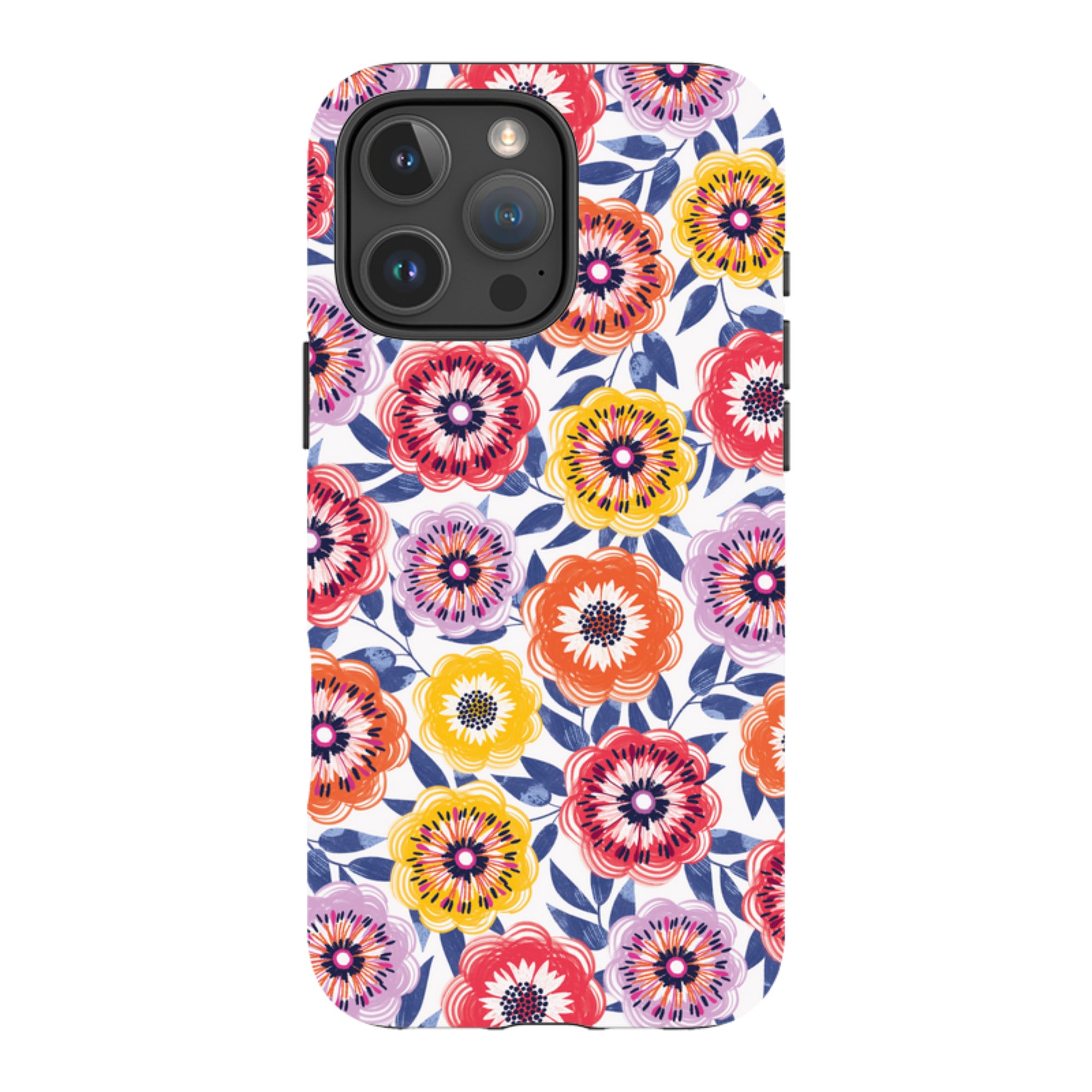 iPhone Tough Case - Bright Blooms I By Ali Brookes