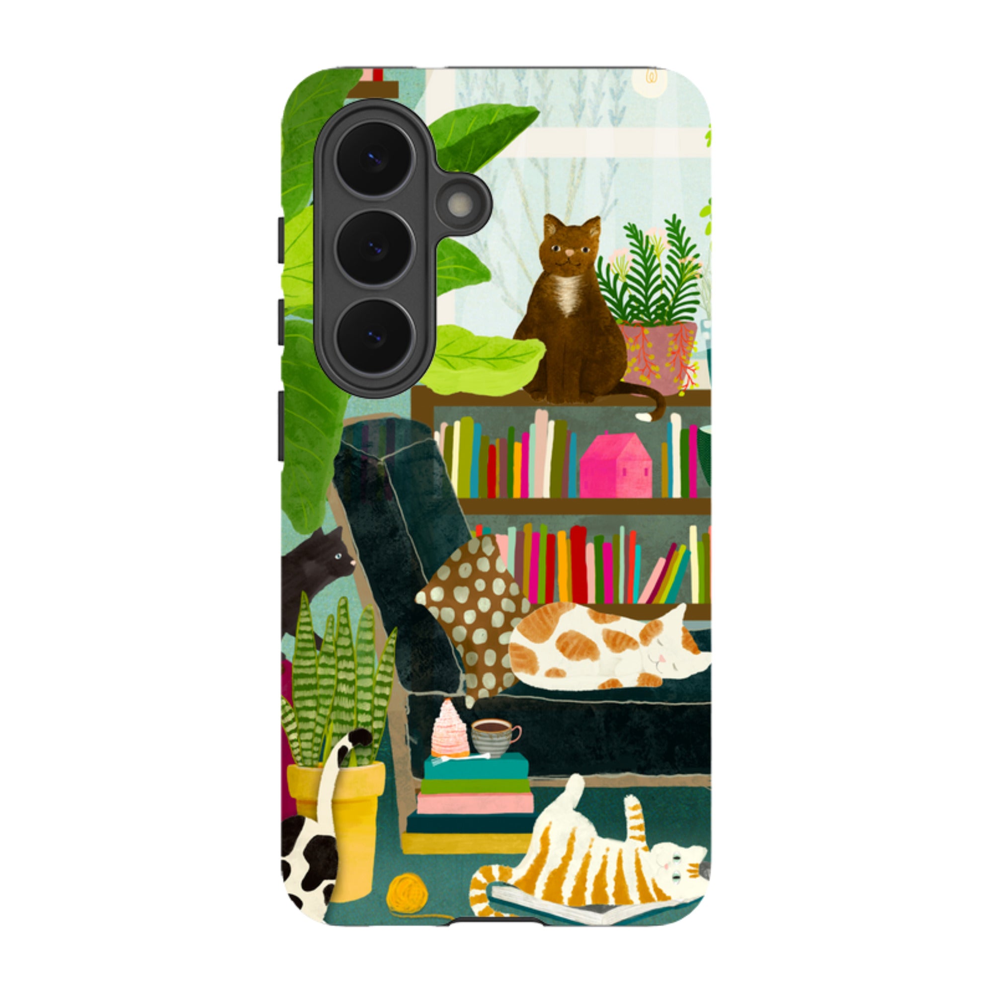 Samsung Tough Case - Cat Library By Katherine Quinn