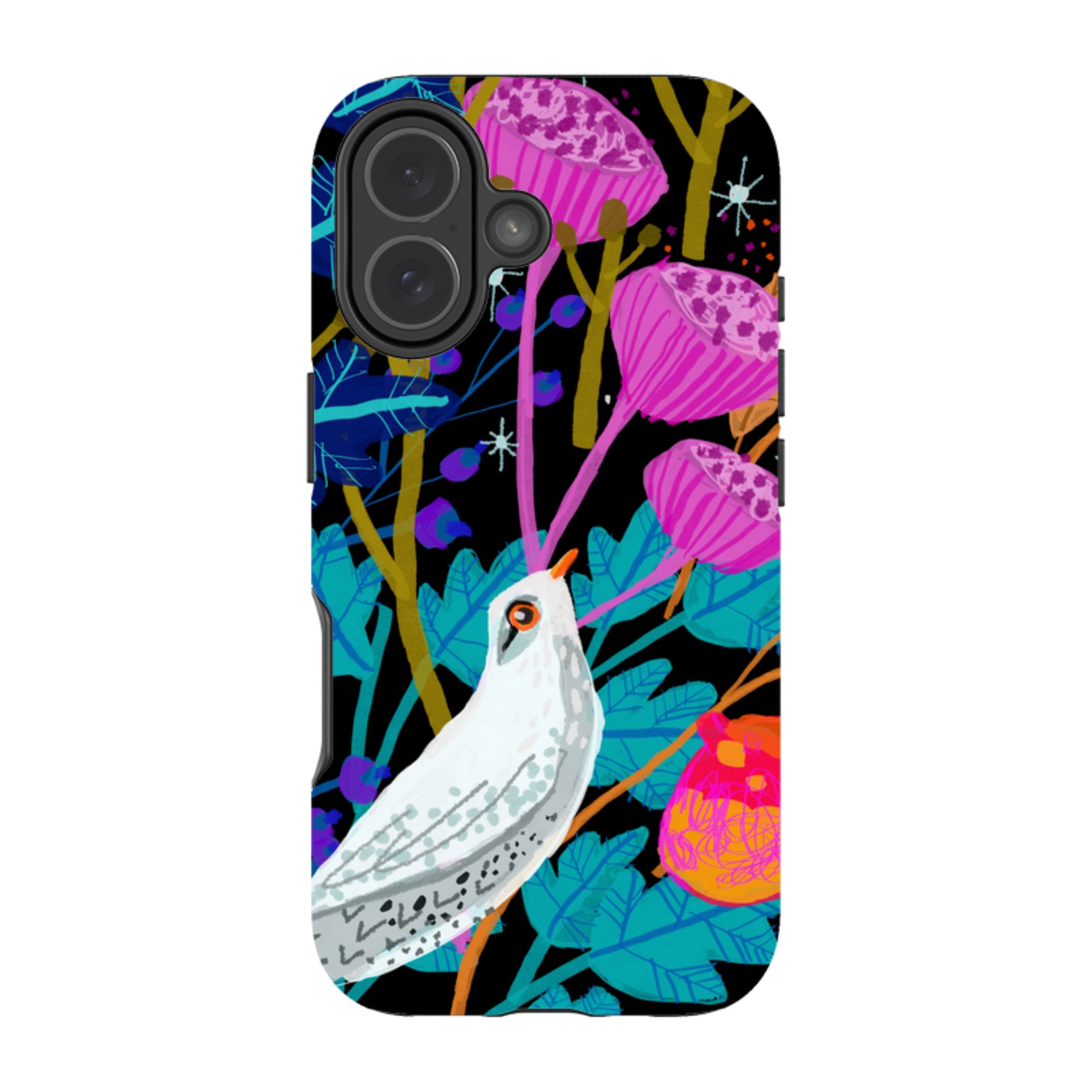 iPhone Tough Case - White Bird By Claire West