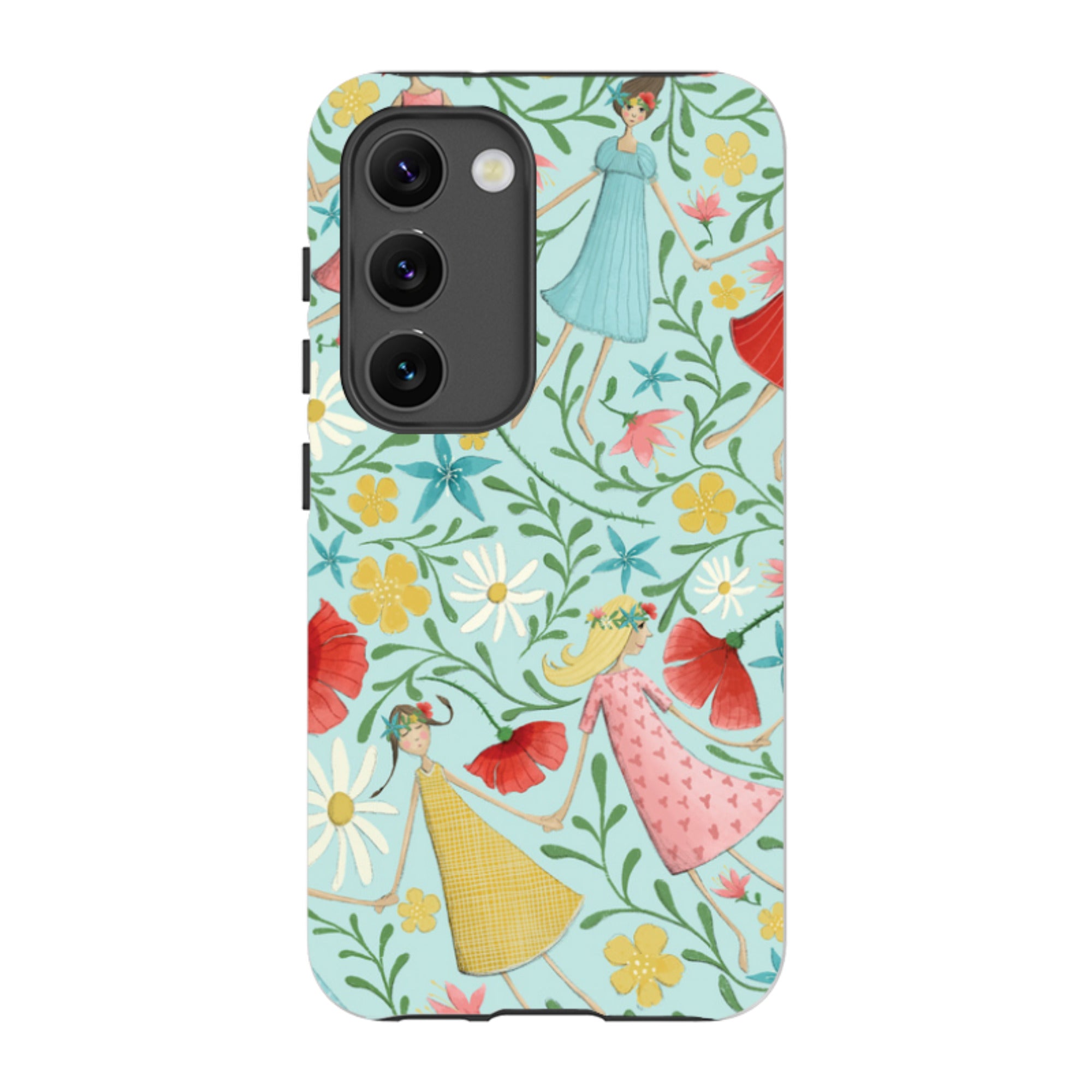 Samsung Tough Case - Midsummer Dance Blue By Maja Lindberg