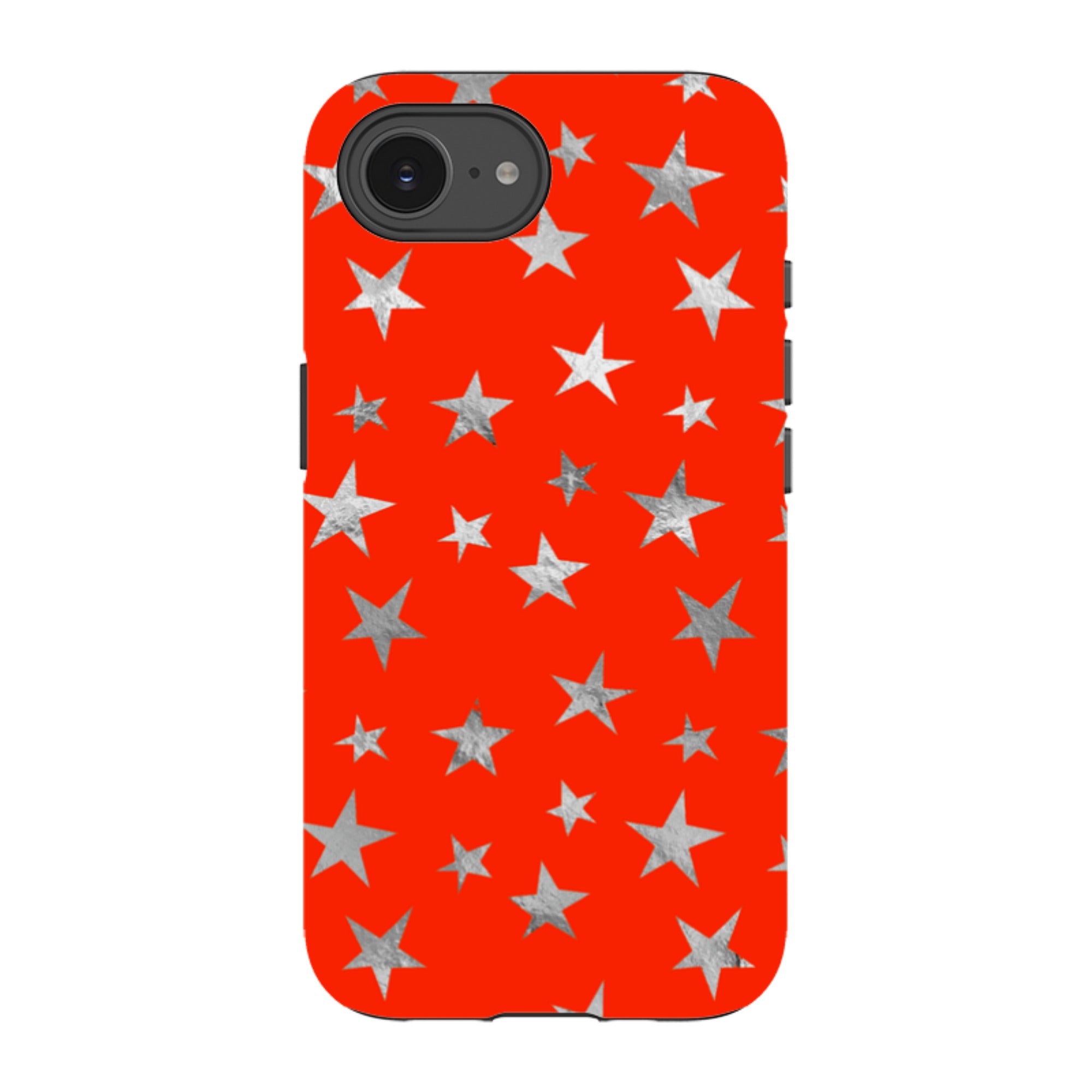 iPhone Tough Case - Red and Silver Stars