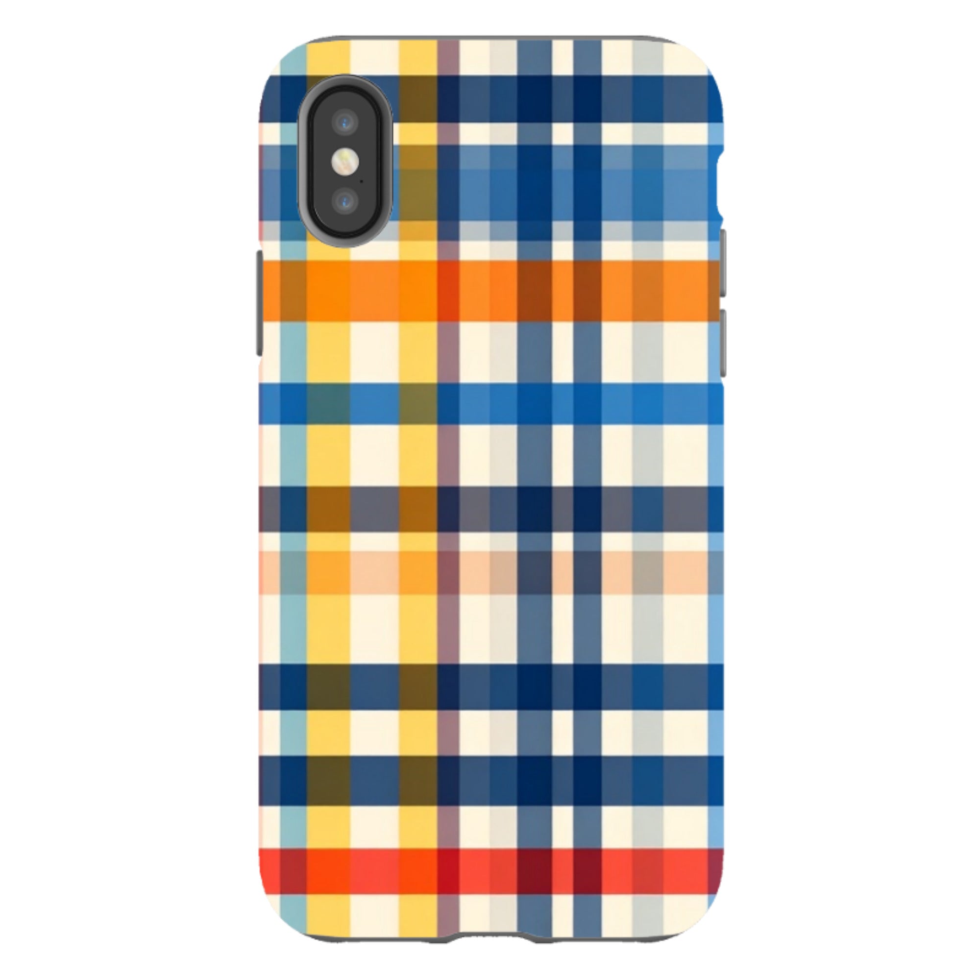 iPhone Tough Case - Barcelona Gingham