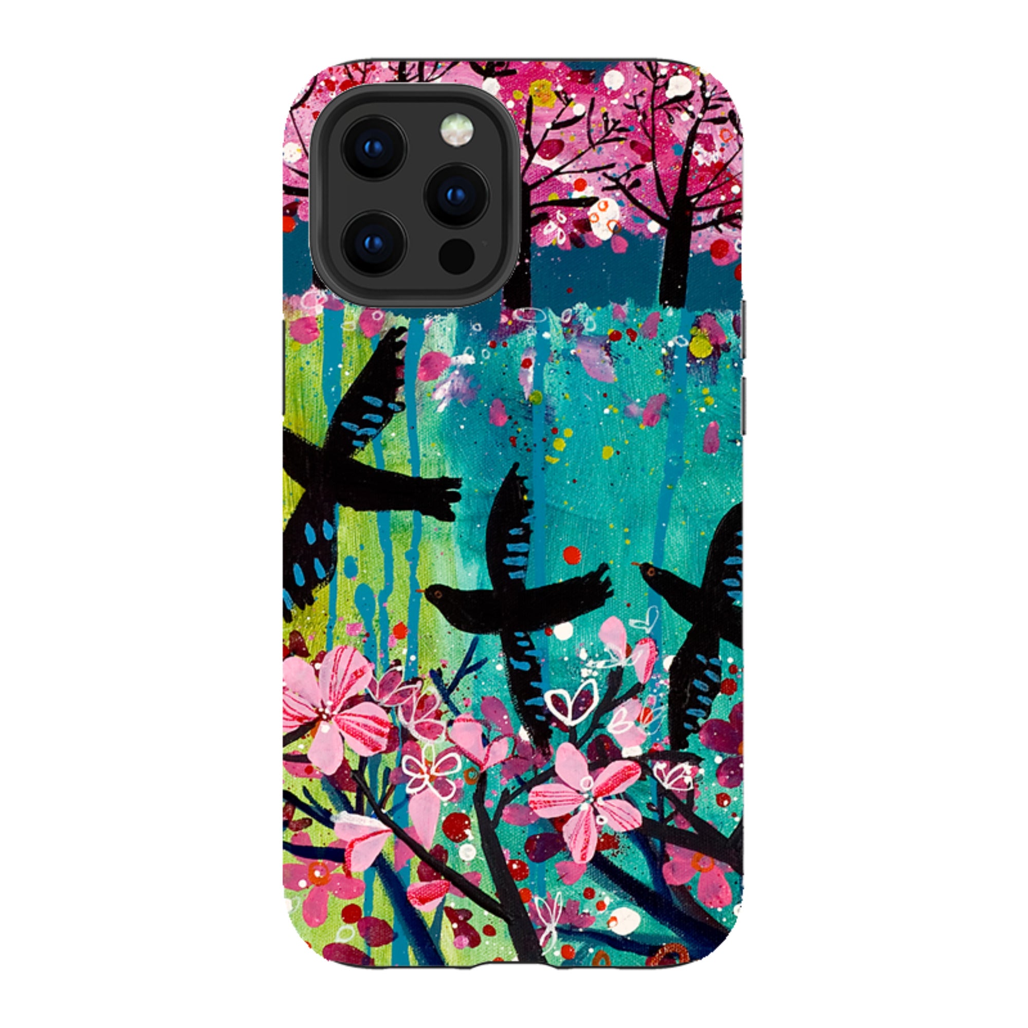 iPhone Tough Case - Blackbirds By Claire West