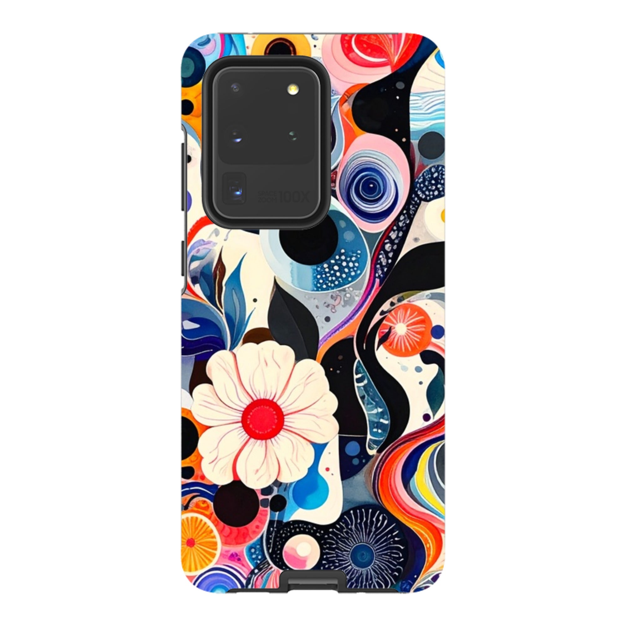 Samsung Tough Case - Floral Marble