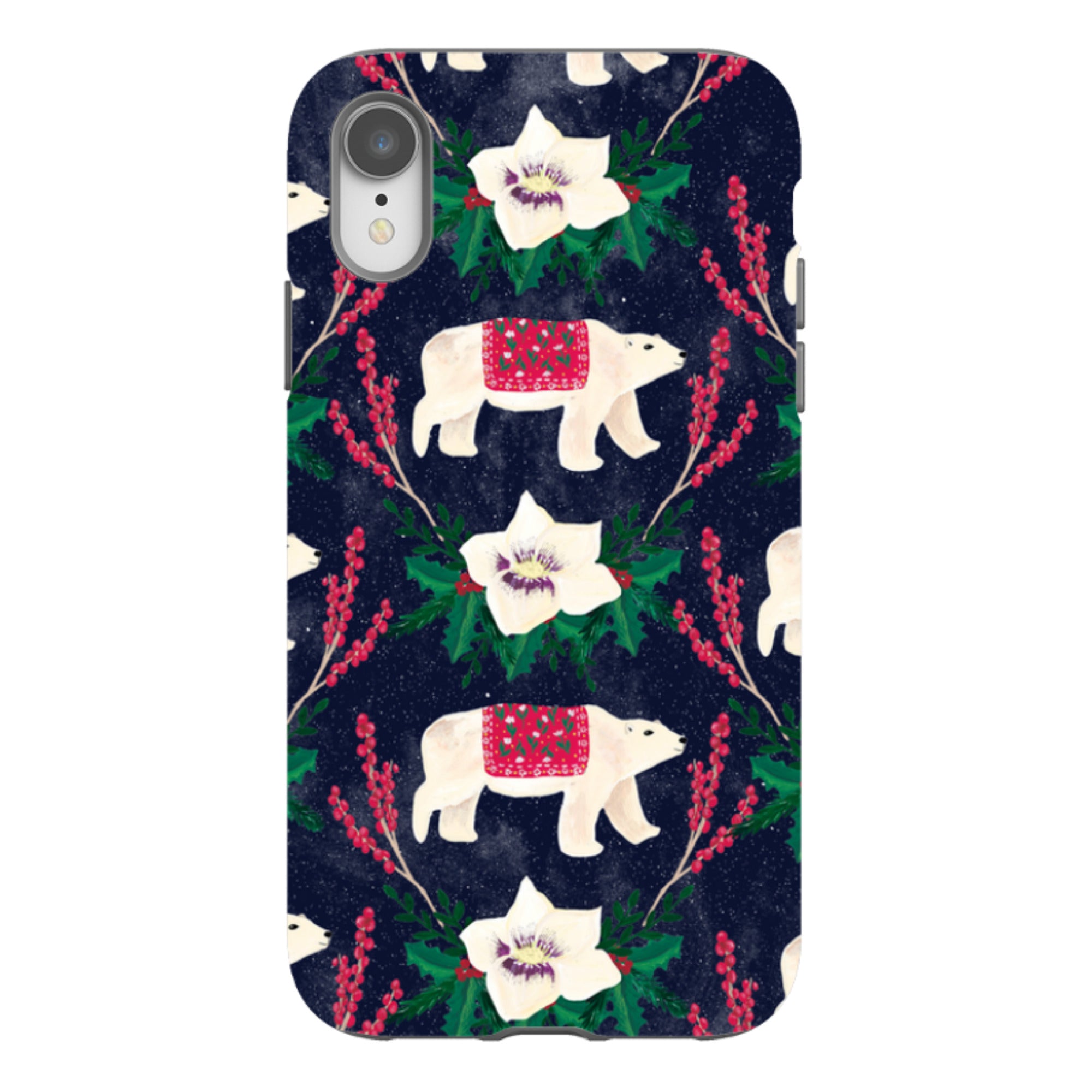 iPhone Tough Case - Midnight Polar Bears By Abby Jacobs