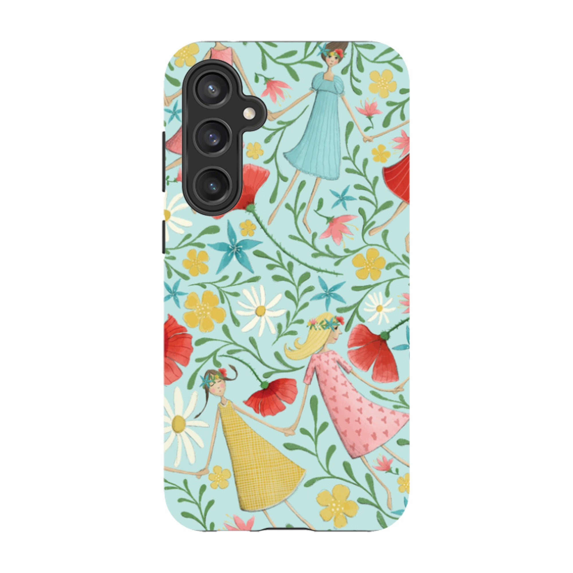 Samsung Tough Case - Midsummer Dance Blue By Maja Lindberg