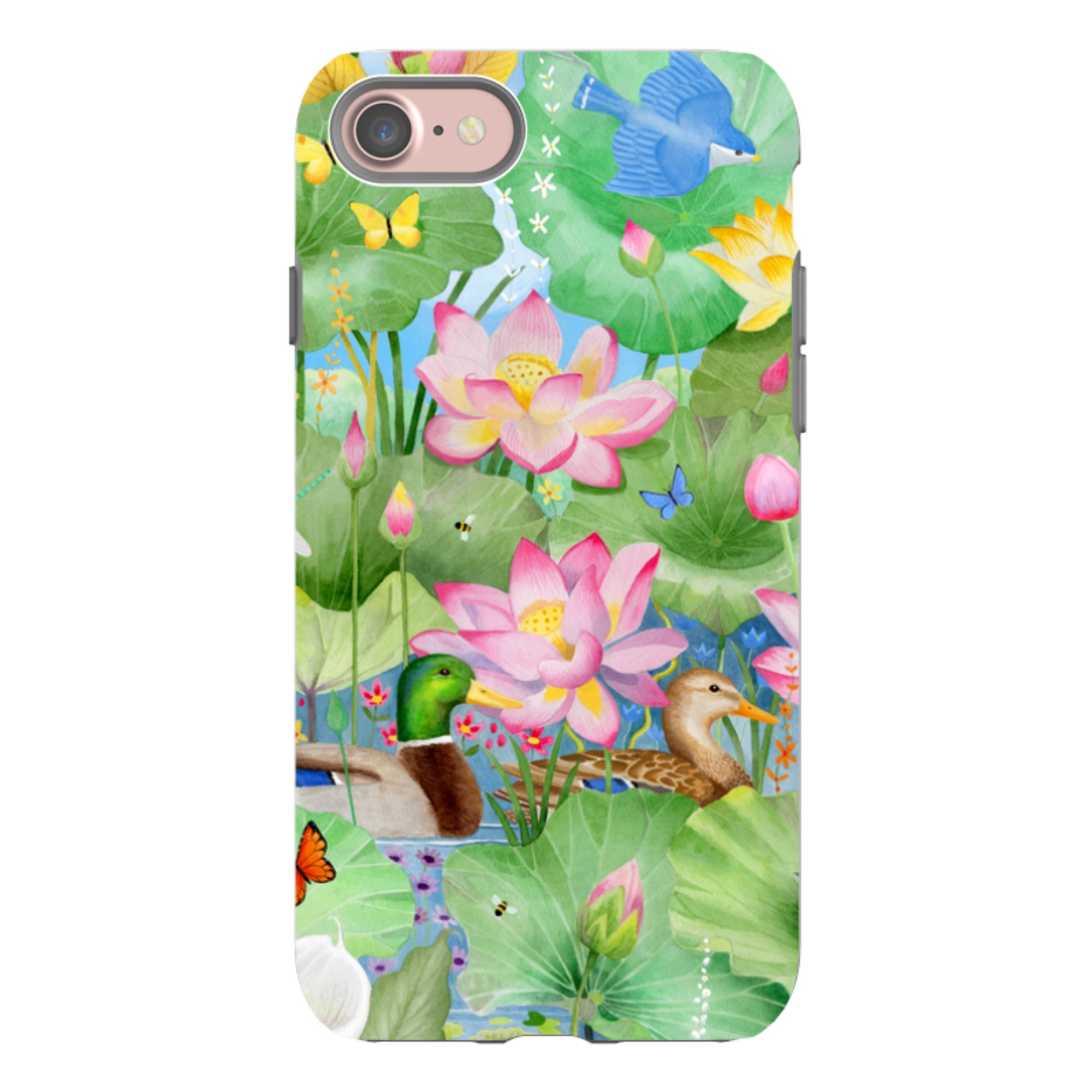iPhone Tough Case - Waterlily Pond By Bex Parkin