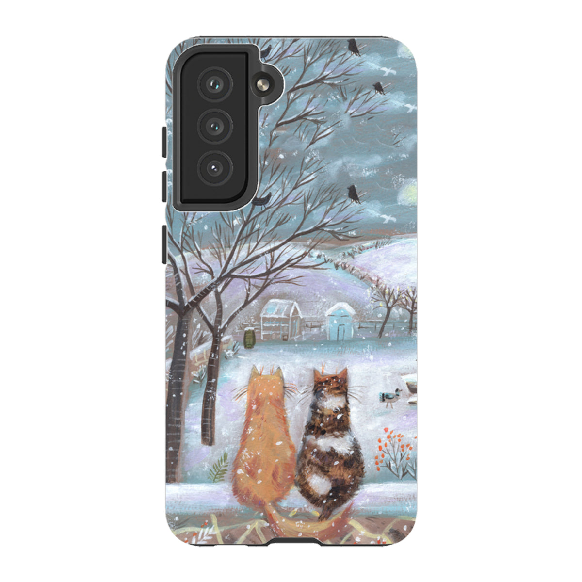 Samsung Tough Case - Winter Cottage Cats By Mary Stubberfield