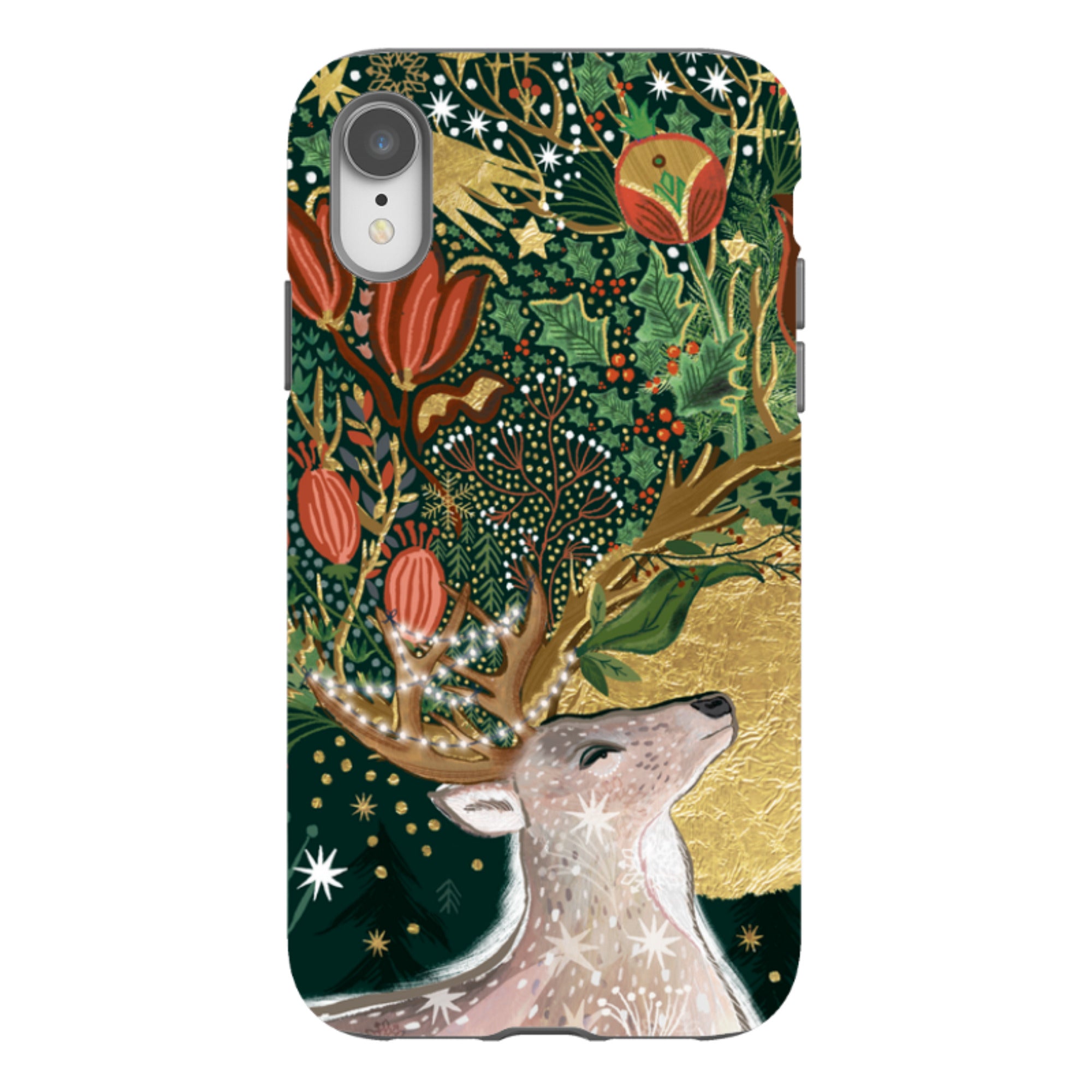iPhone Tough Case - Winter Deer I By Emma Frances Grant
