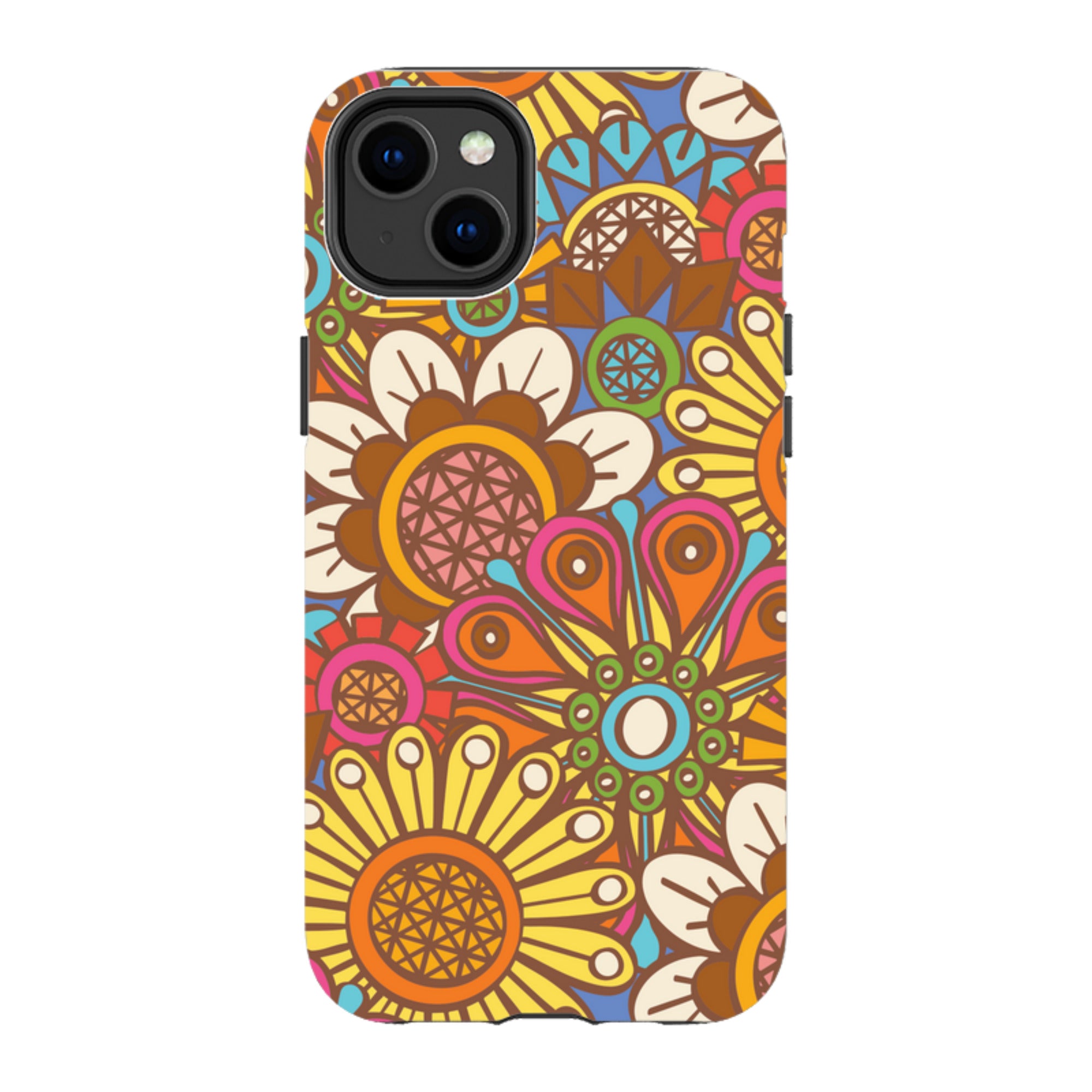 iPhone MagSafe Tough Case - Retro Posy Brights By Amelia Bowman